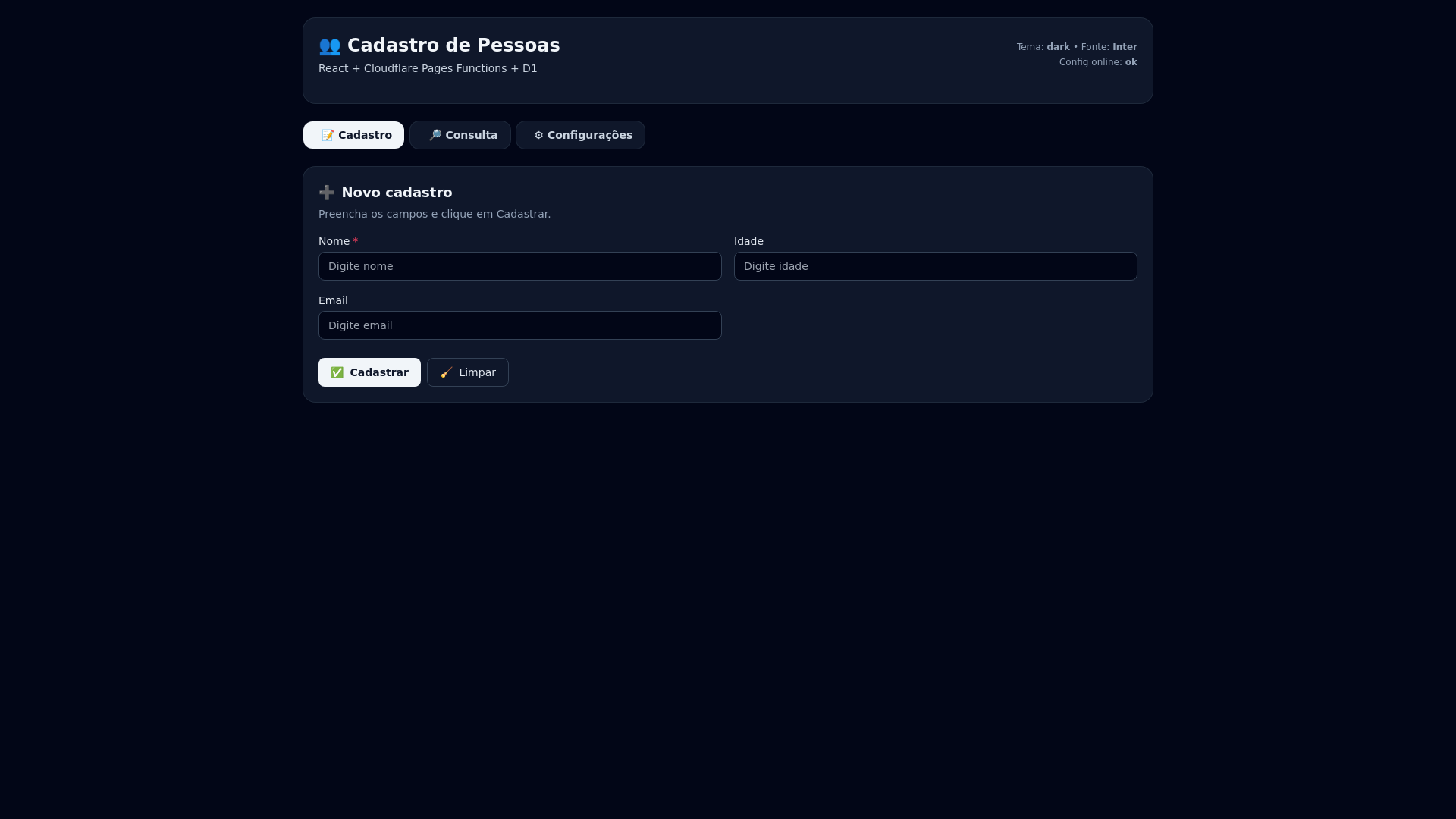 website screenshot of https://cadastro-cf-d1-teste.pages.dev/
