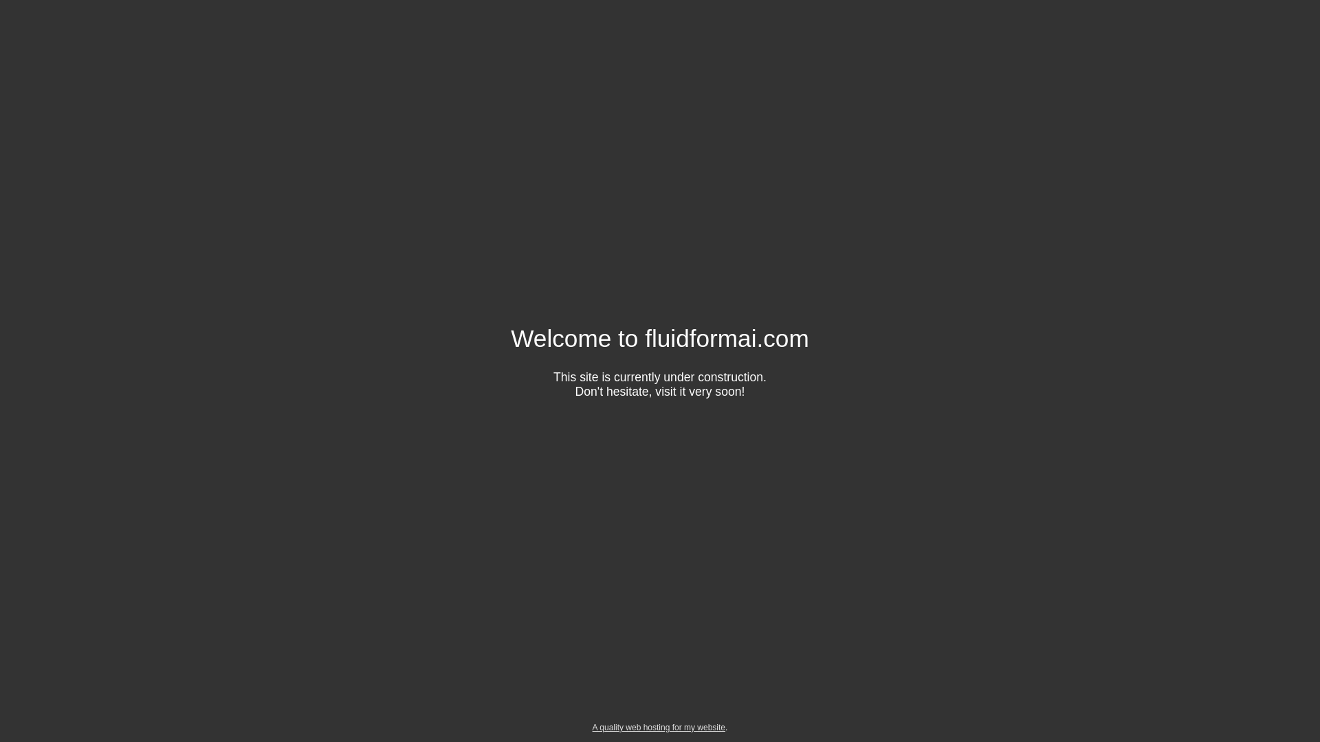 website screenshot of https://fluidformai.com/