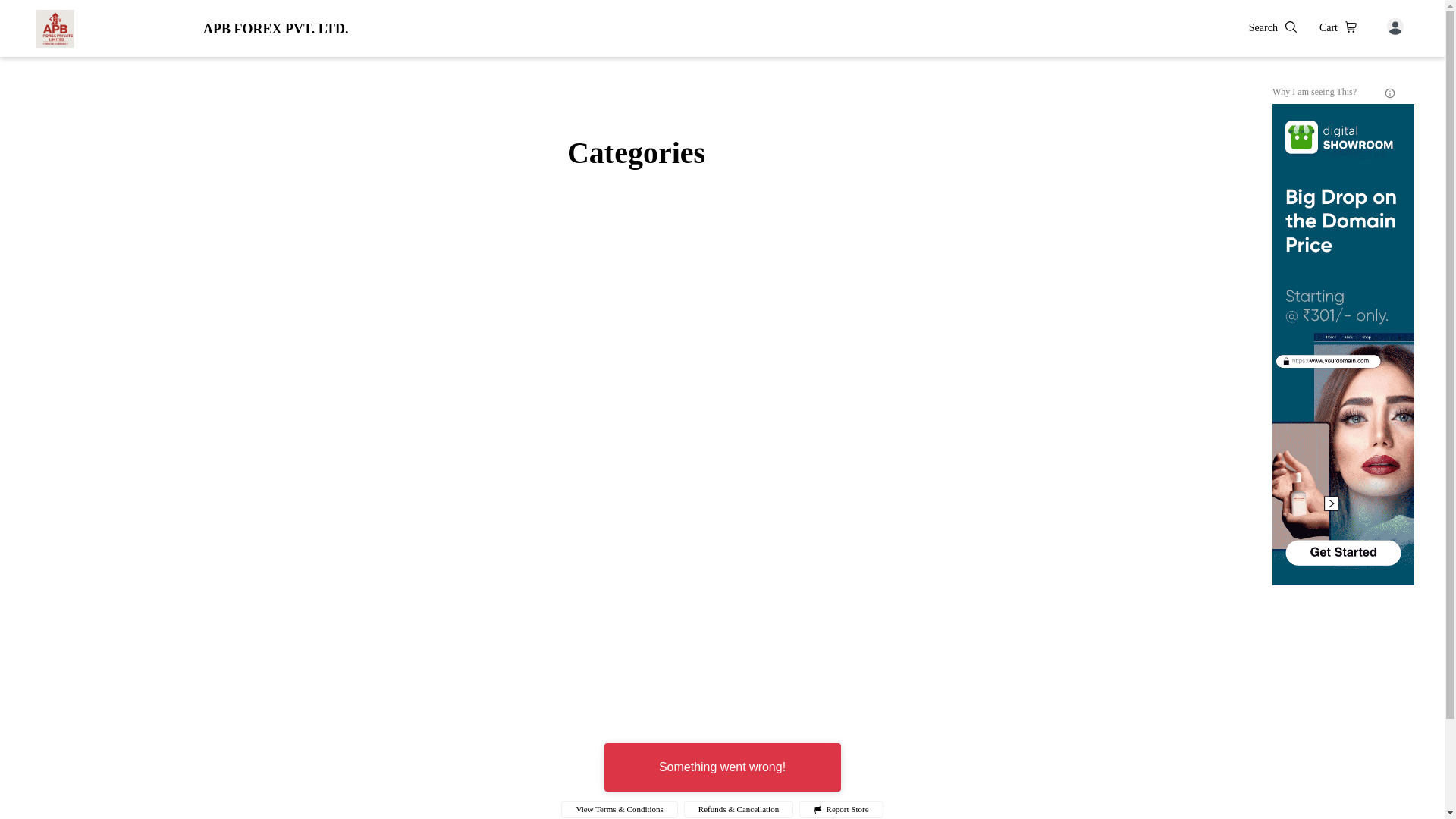 website screenshot of https://apbforexpvtltd.co.in/