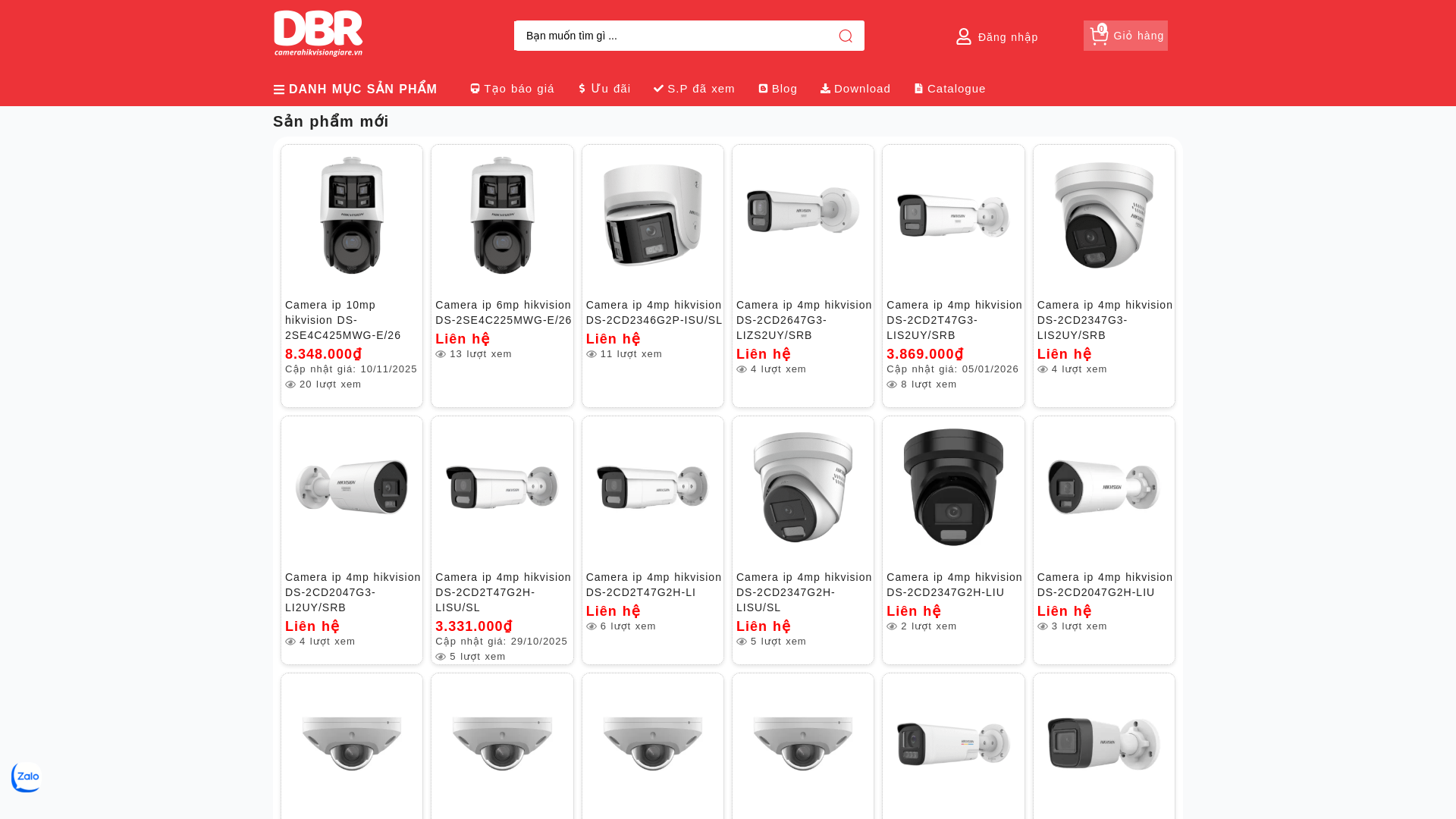 website screenshot of https://camerahikvisiongiare.vn/