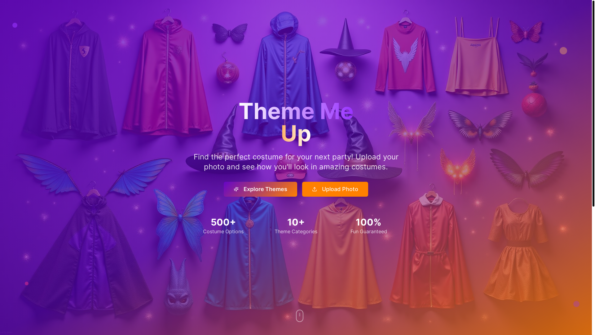 website screenshot of https://thememeup.dev/