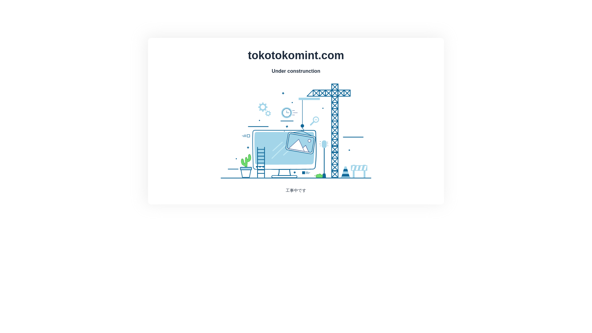 website screenshot of https://tokotokomint.com/