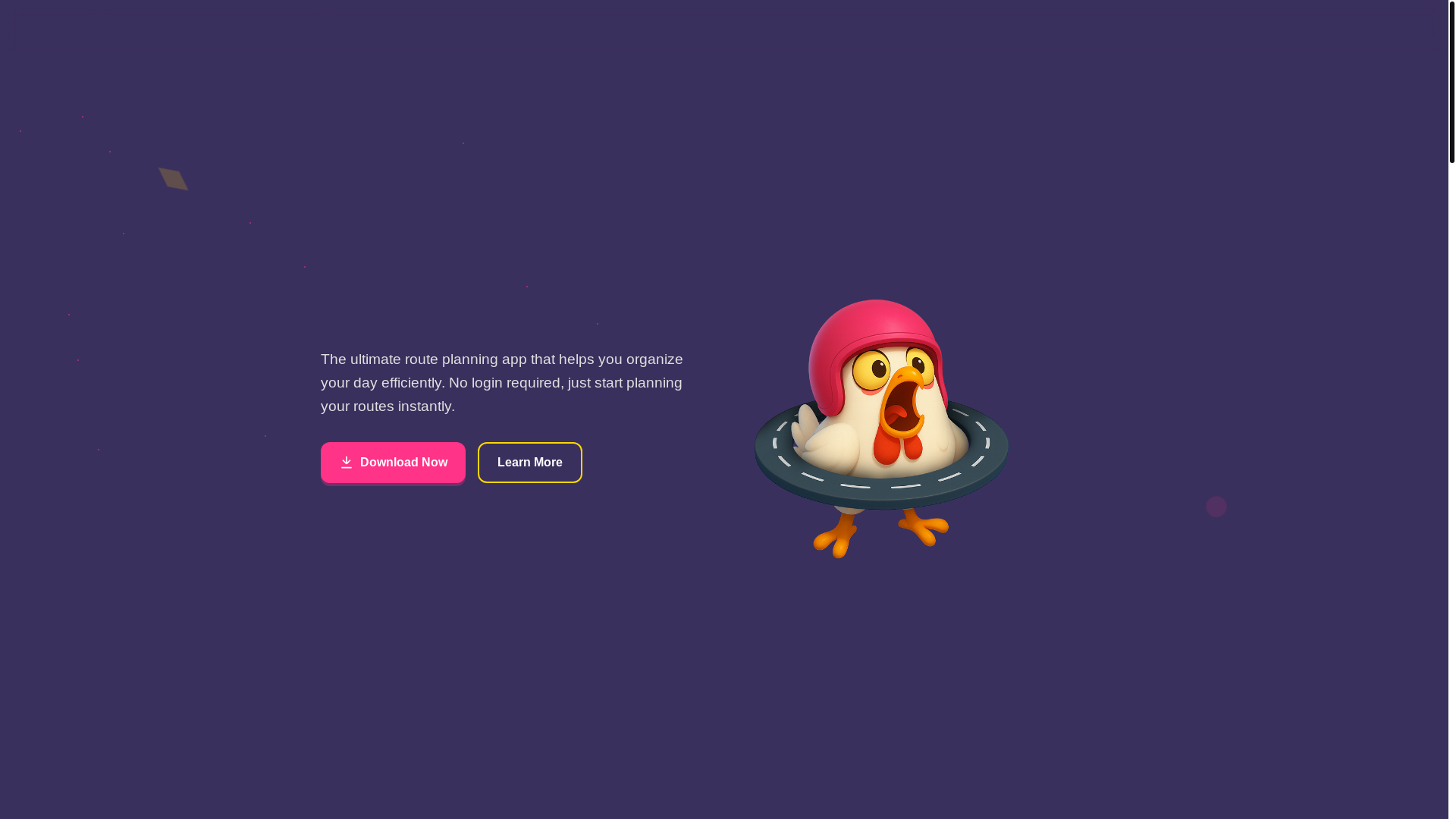 website screenshot of https://routingmasters.space/