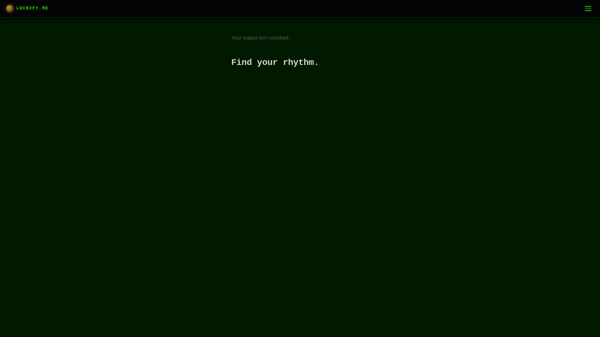 website screenshot of https://luckify-me.pages.dev/