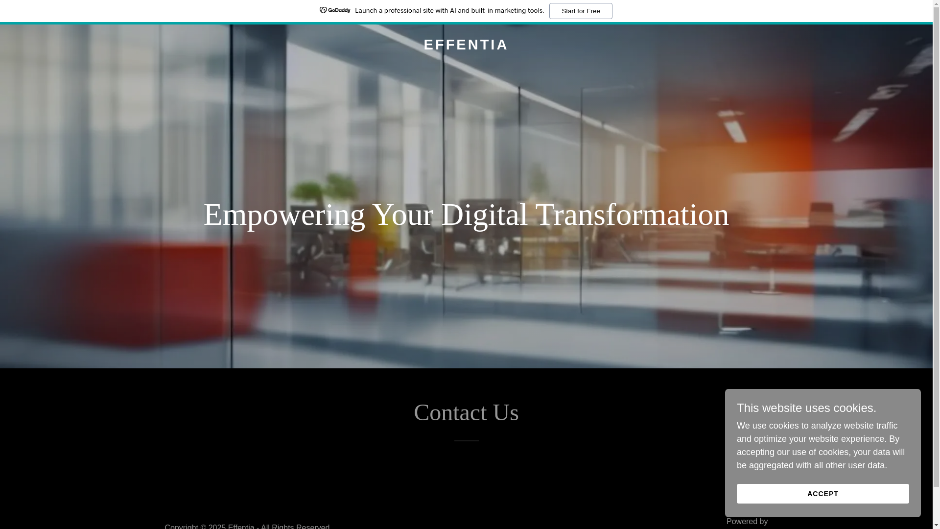 website screenshot of https://effentia.com/
