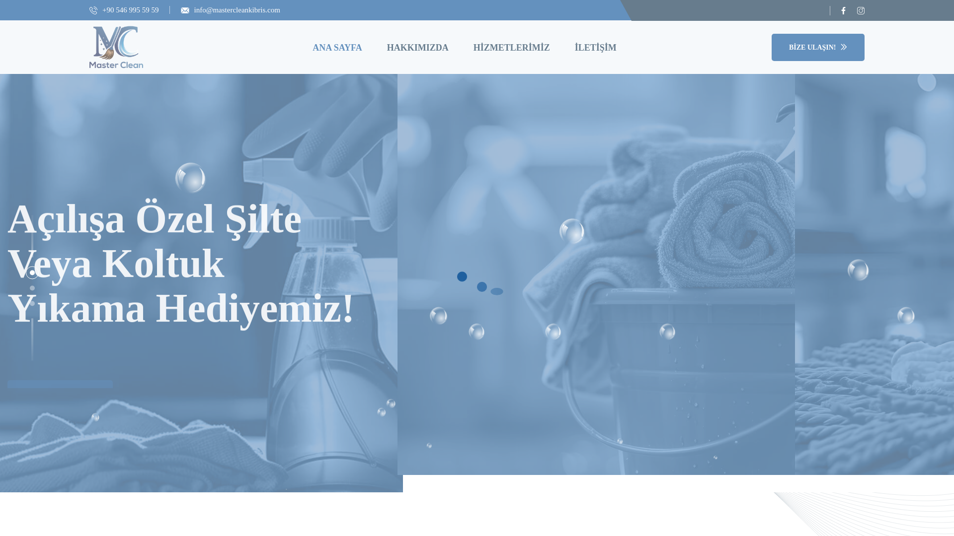 website screenshot of https://mastercleankibris.com