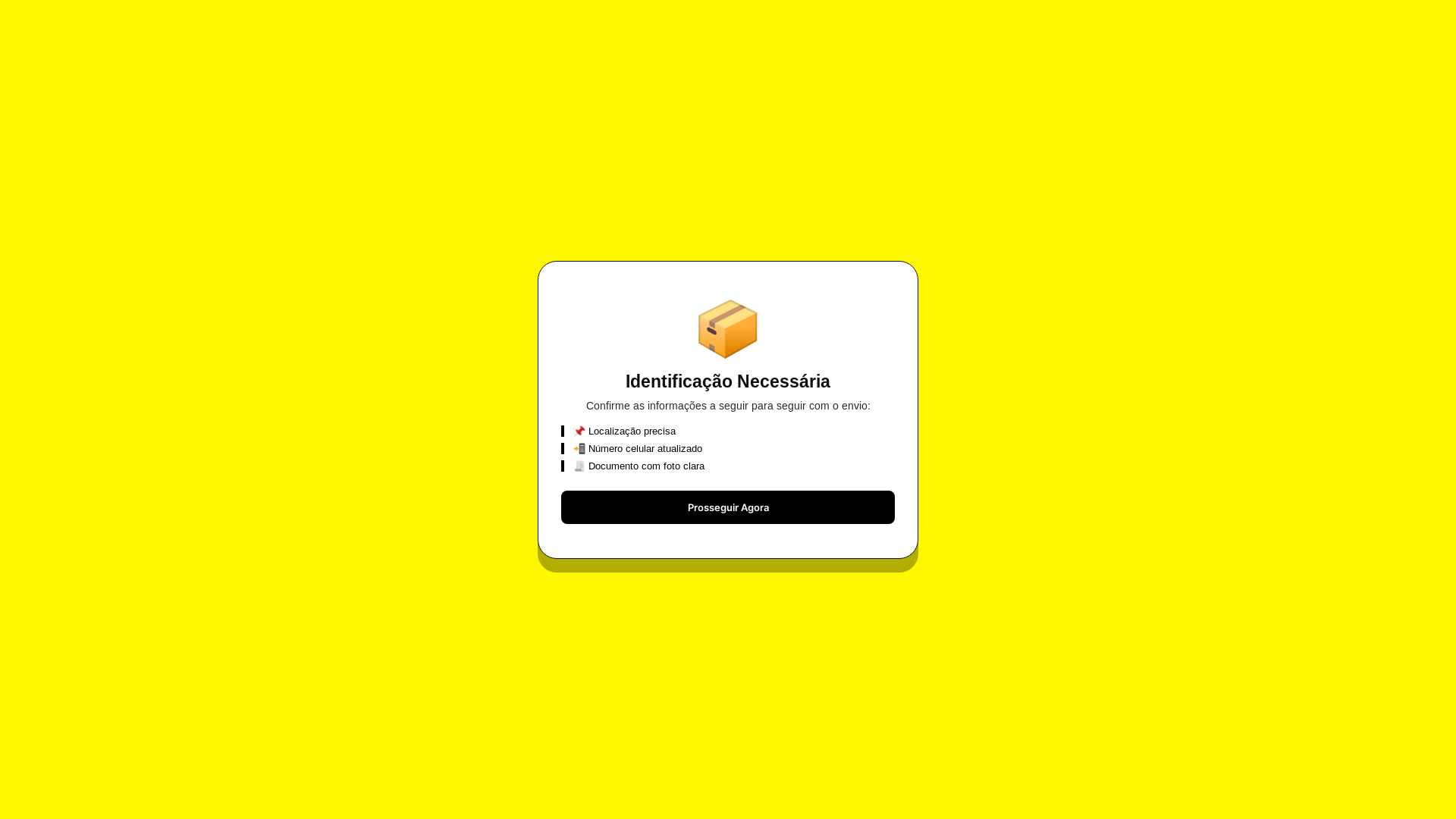 website screenshot of https://envioseuintelibr.shop/