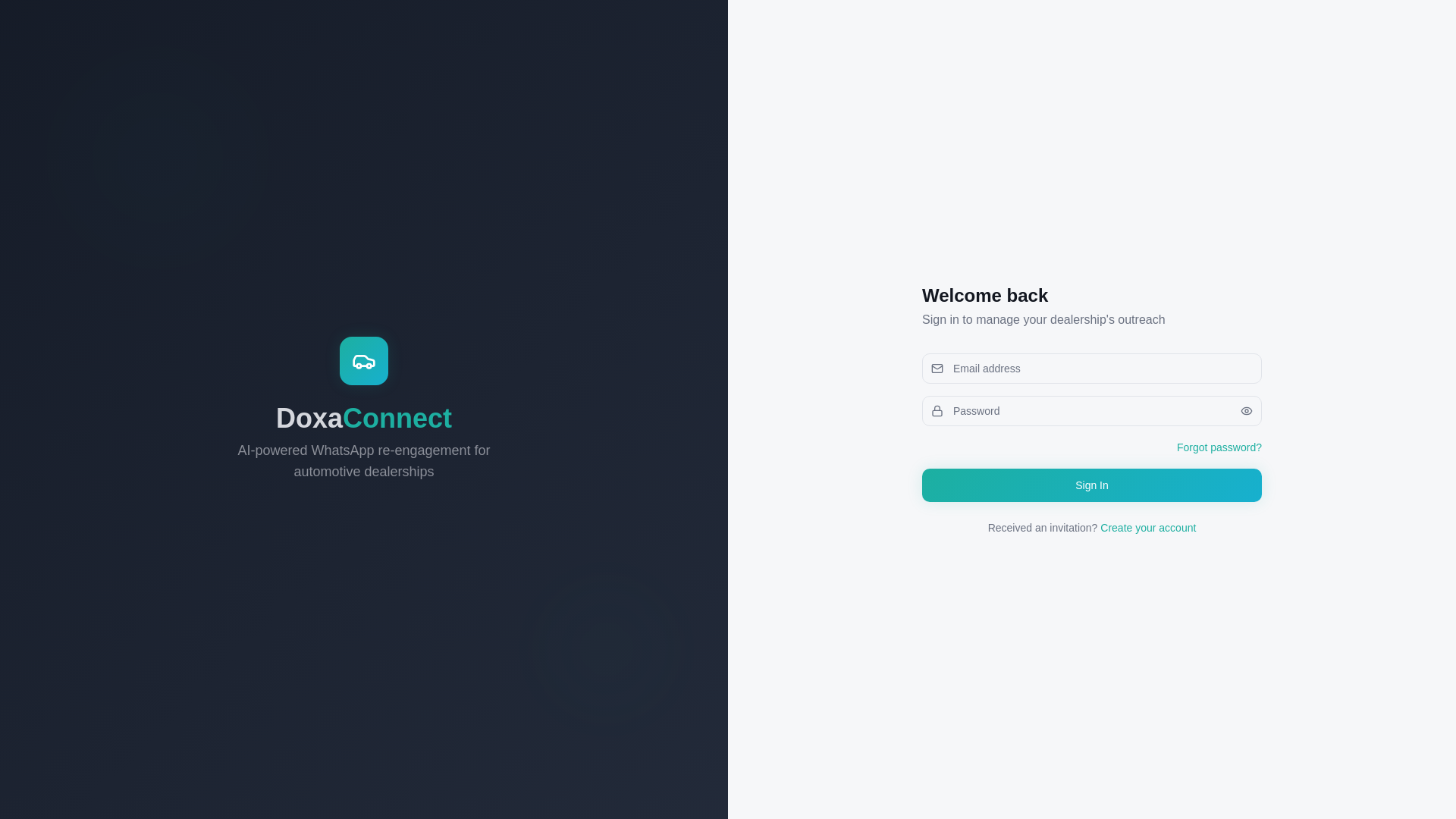 website screenshot of https://doxatech.ie