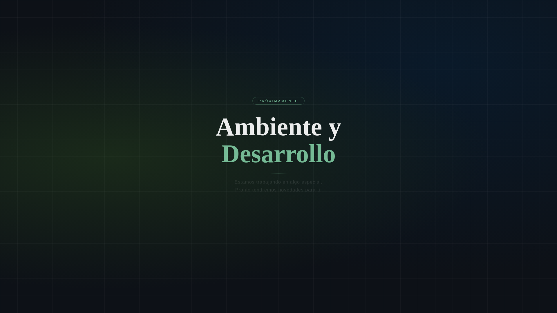 website screenshot of https://ambiente-desarrollo.com