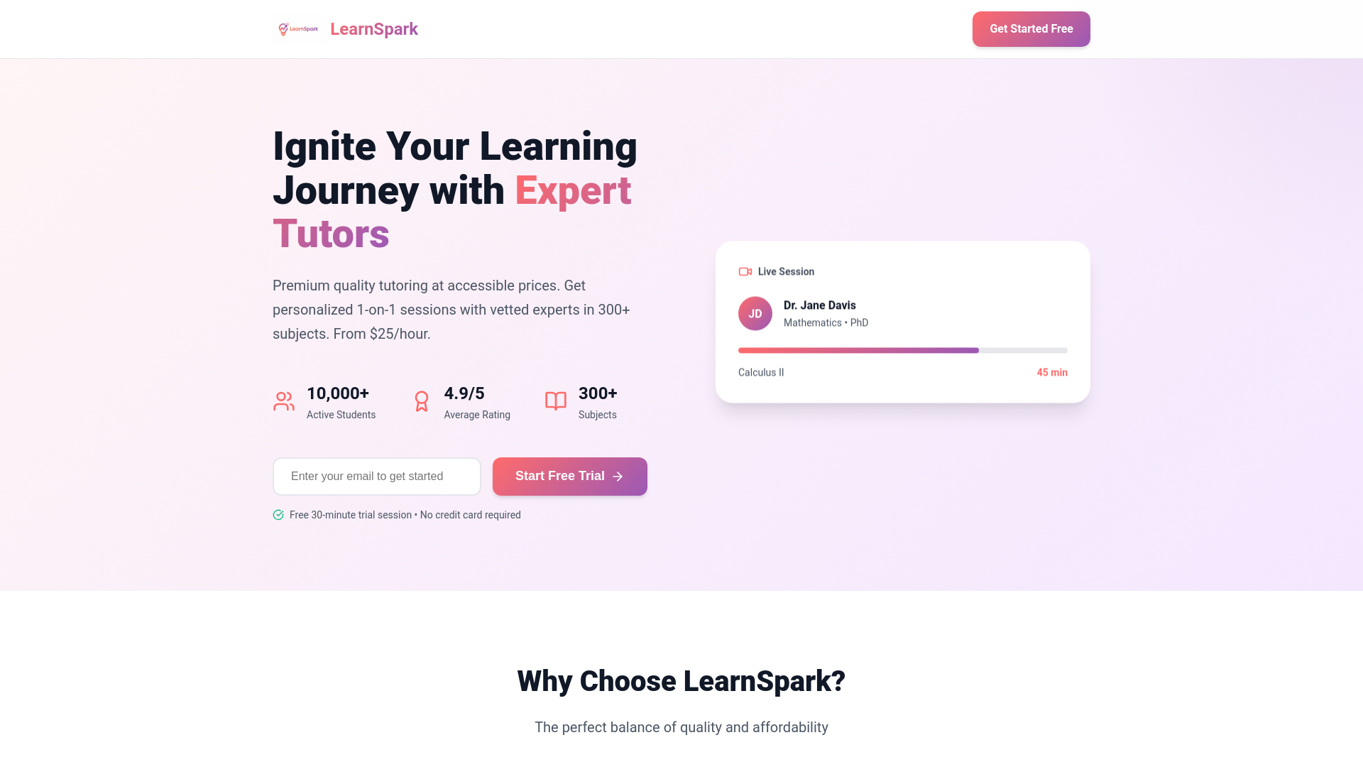 website screenshot of https://learnspark.pages.dev/