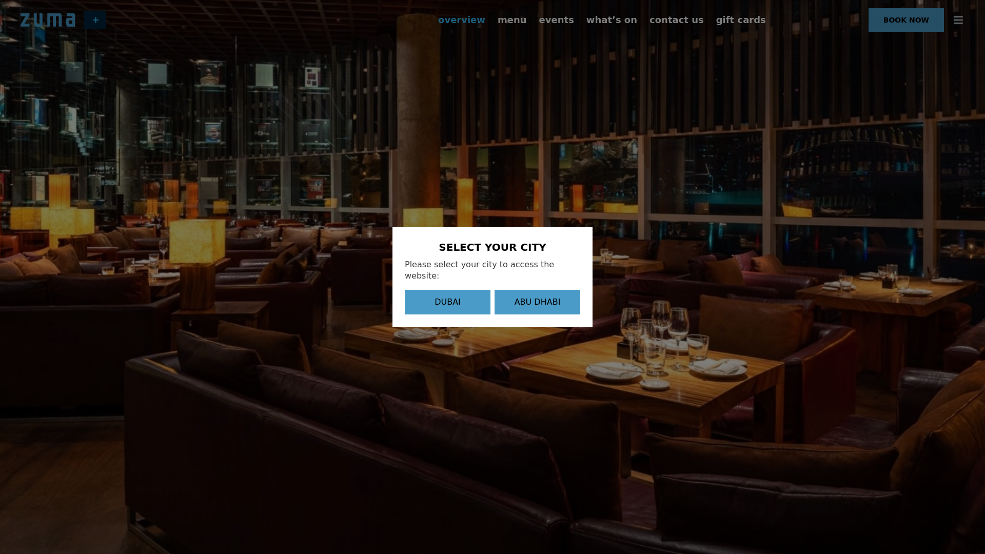 website screenshot of https://zuma-arabian.com/