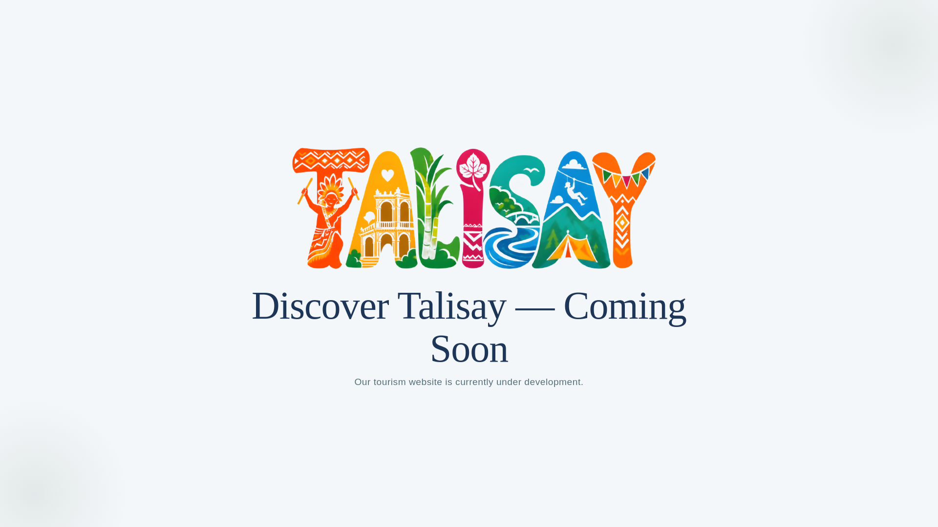 website screenshot of https://talisaytourism.com/