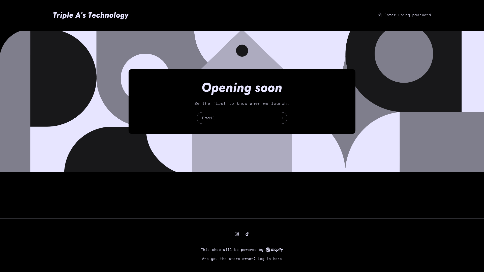 website screenshot of https://tripleastechng.com/