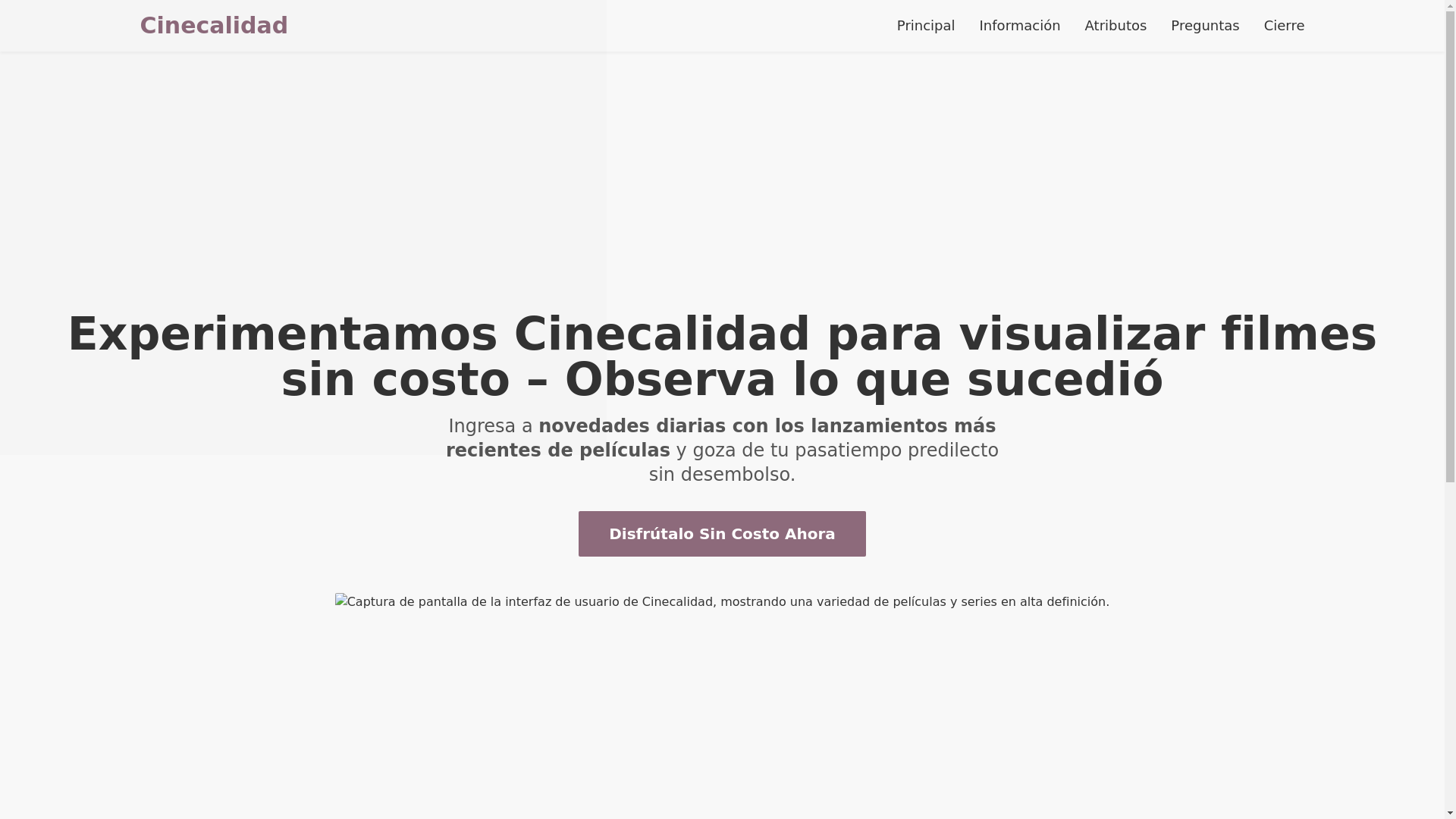 website screenshot of https://cinecalidad-tdho.pages.dev/