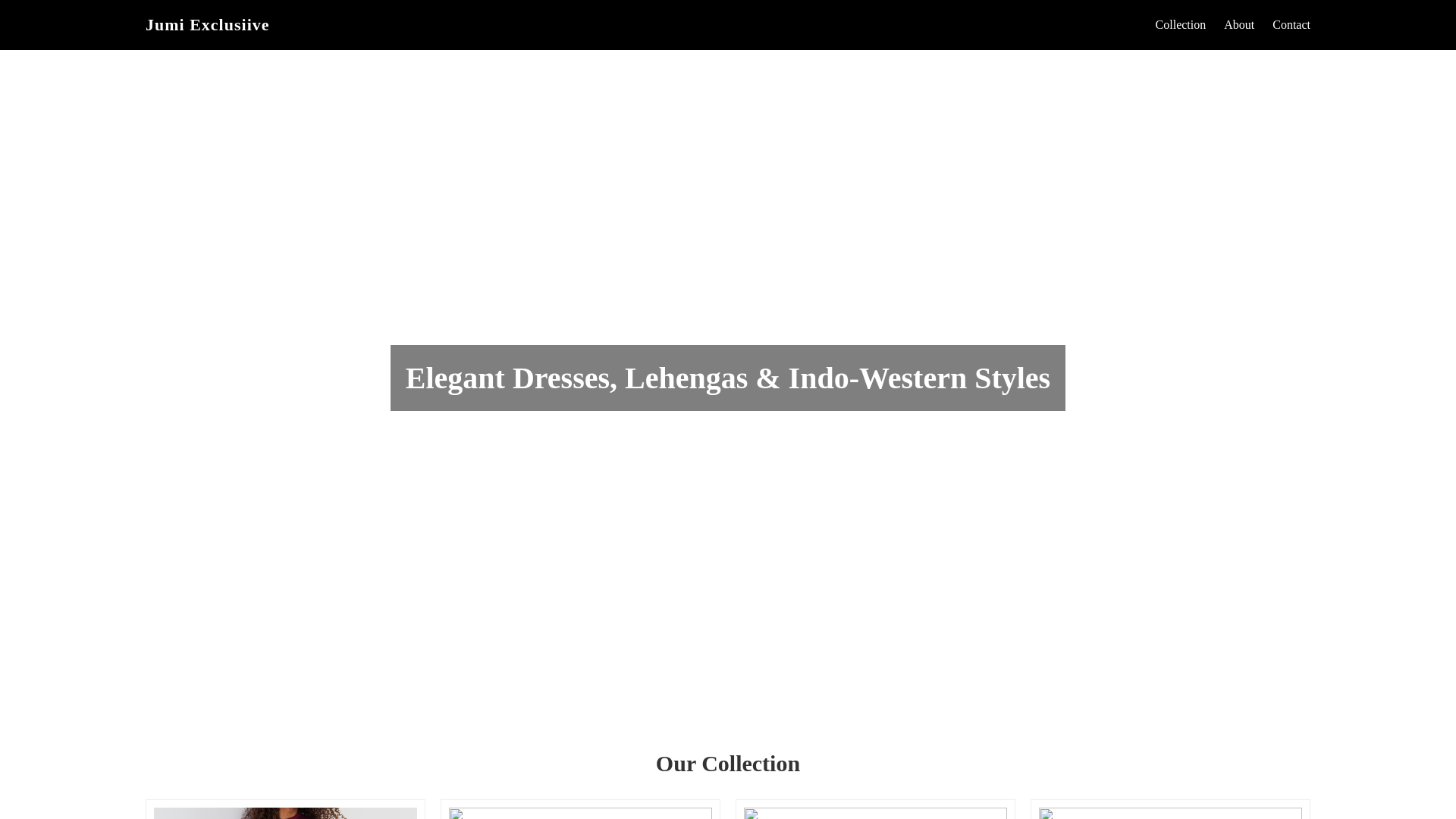 website screenshot of https://jumiexclusive.shop/