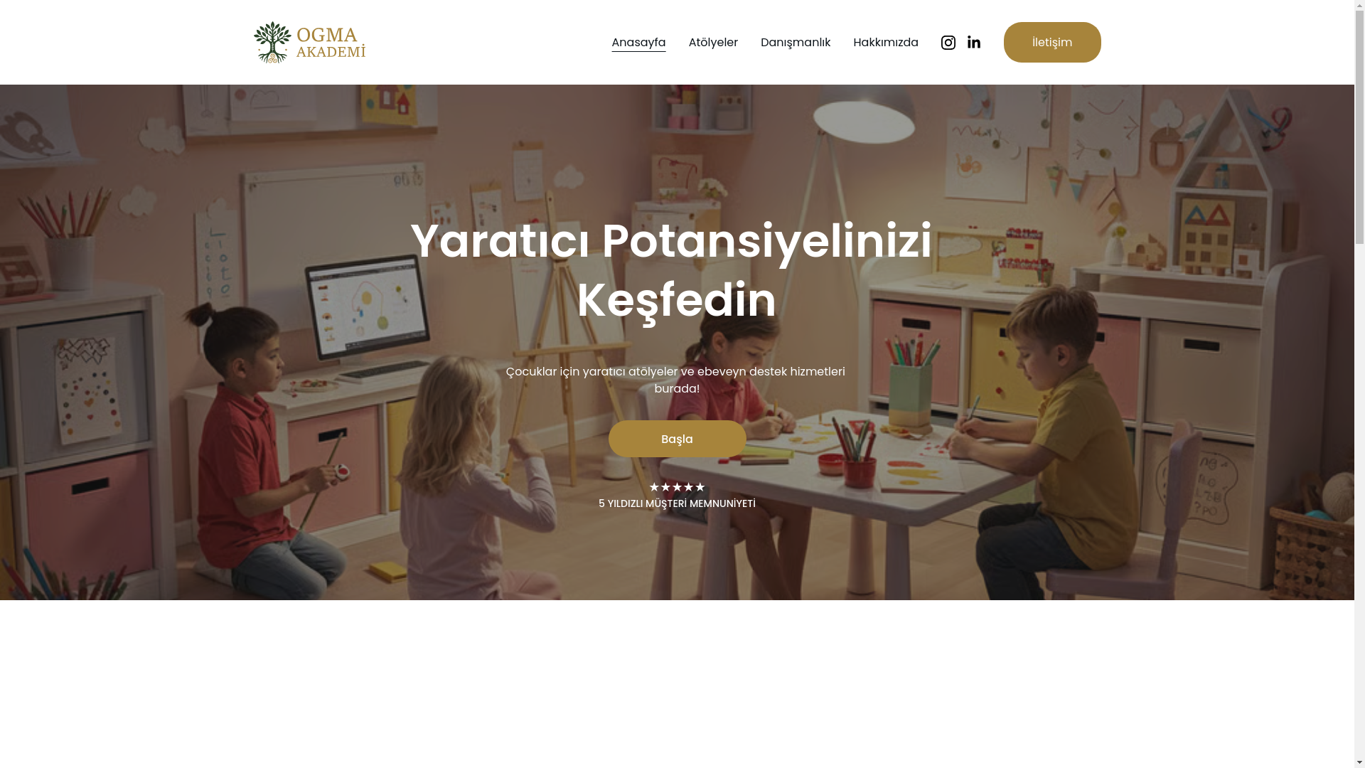 website screenshot of https://ogmaakademi.com/