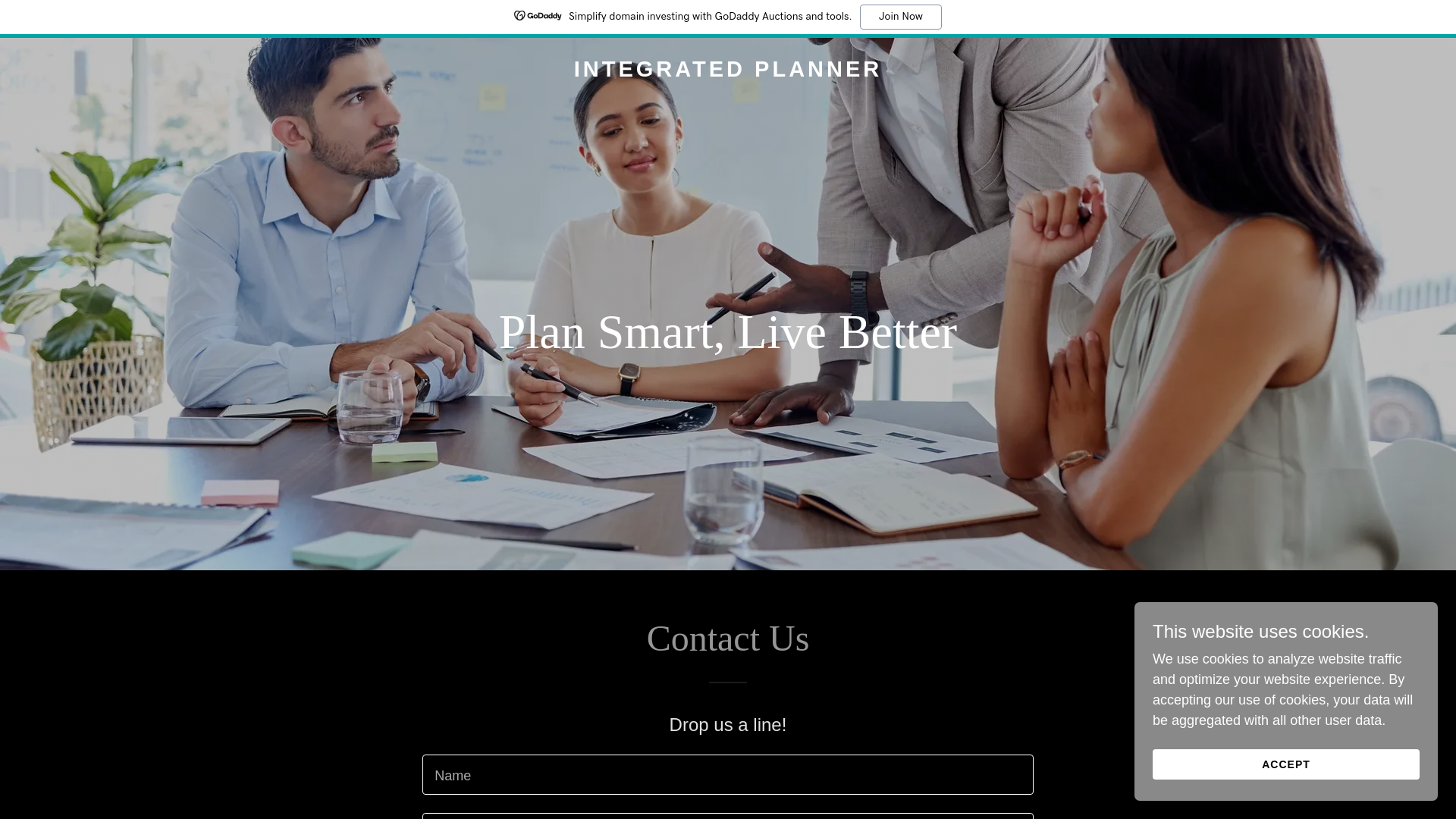 website screenshot of https://integratedplanner.com.au