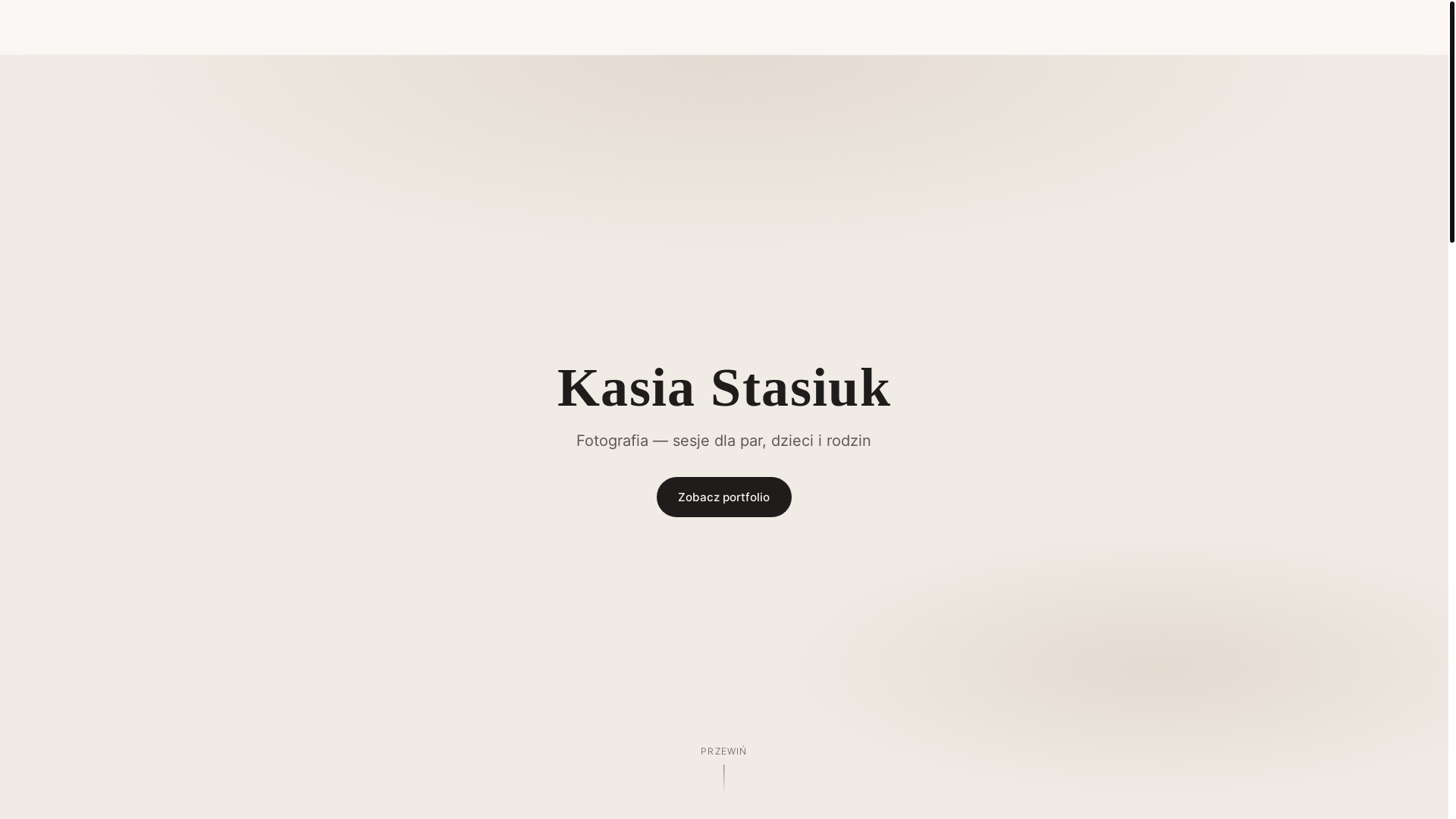 website screenshot of https://kasiastasiukfoto.pl/