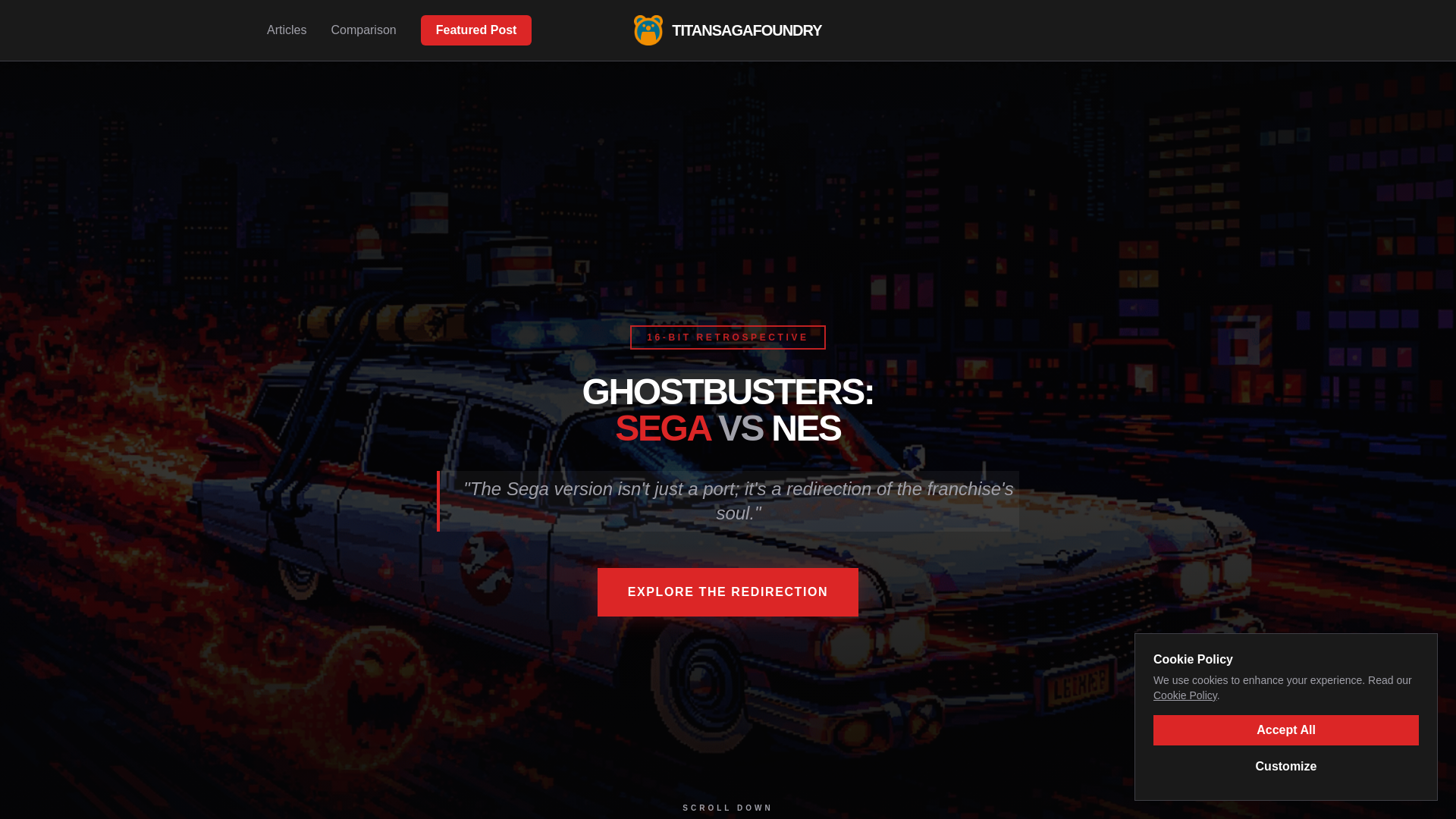 website screenshot of https://titansagafoundry.com/