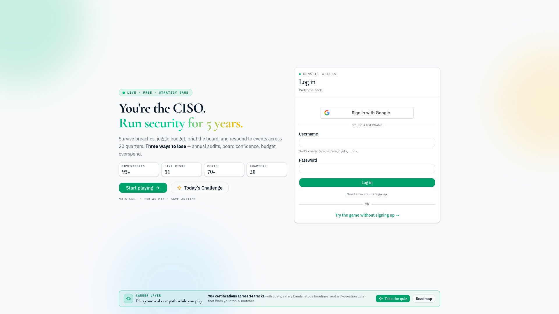 website screenshot of https://cisobility.com/