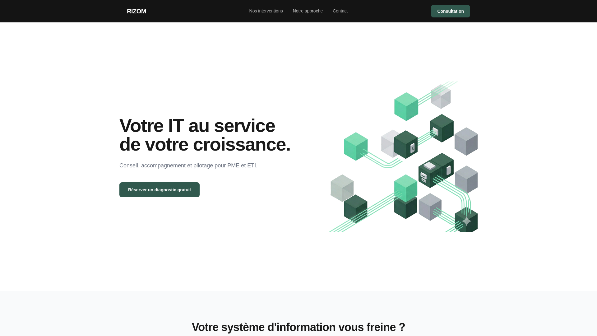 website screenshot of https://rizom-digital-boost.pages.dev/