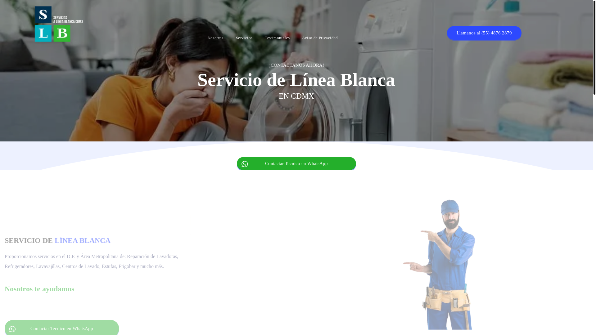 website screenshot of https://mantenimiento-lineablanca.com/