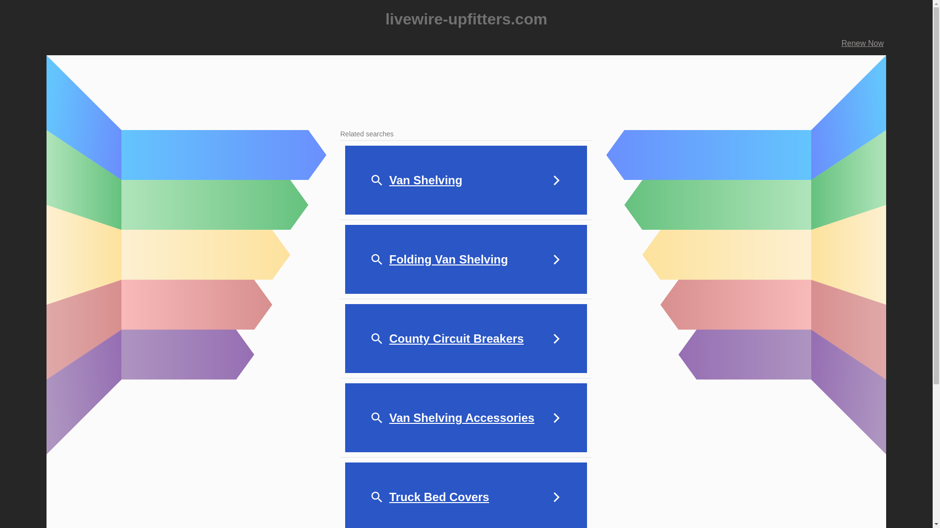 website screenshot of https://livewire-upfitters.com/