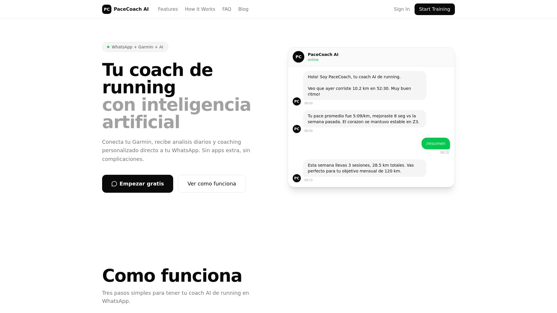 website screenshot of https://pacecoach.training/