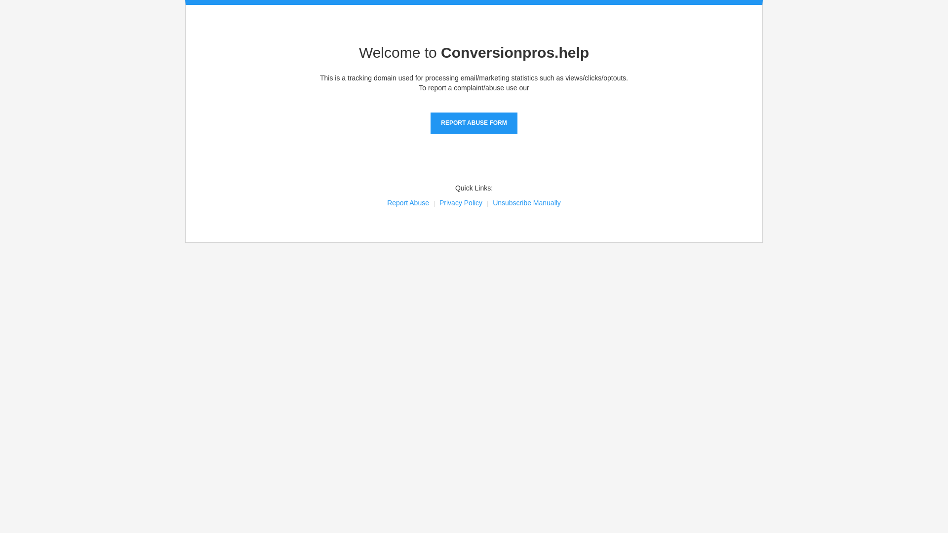 website screenshot of https://conversionpros.help/