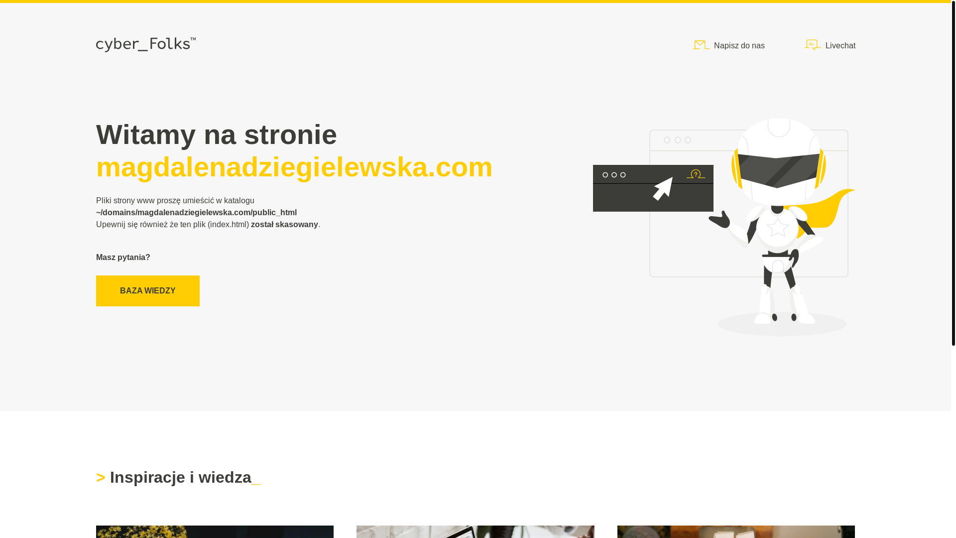 website screenshot of https://magdalenadziegielewska.com/