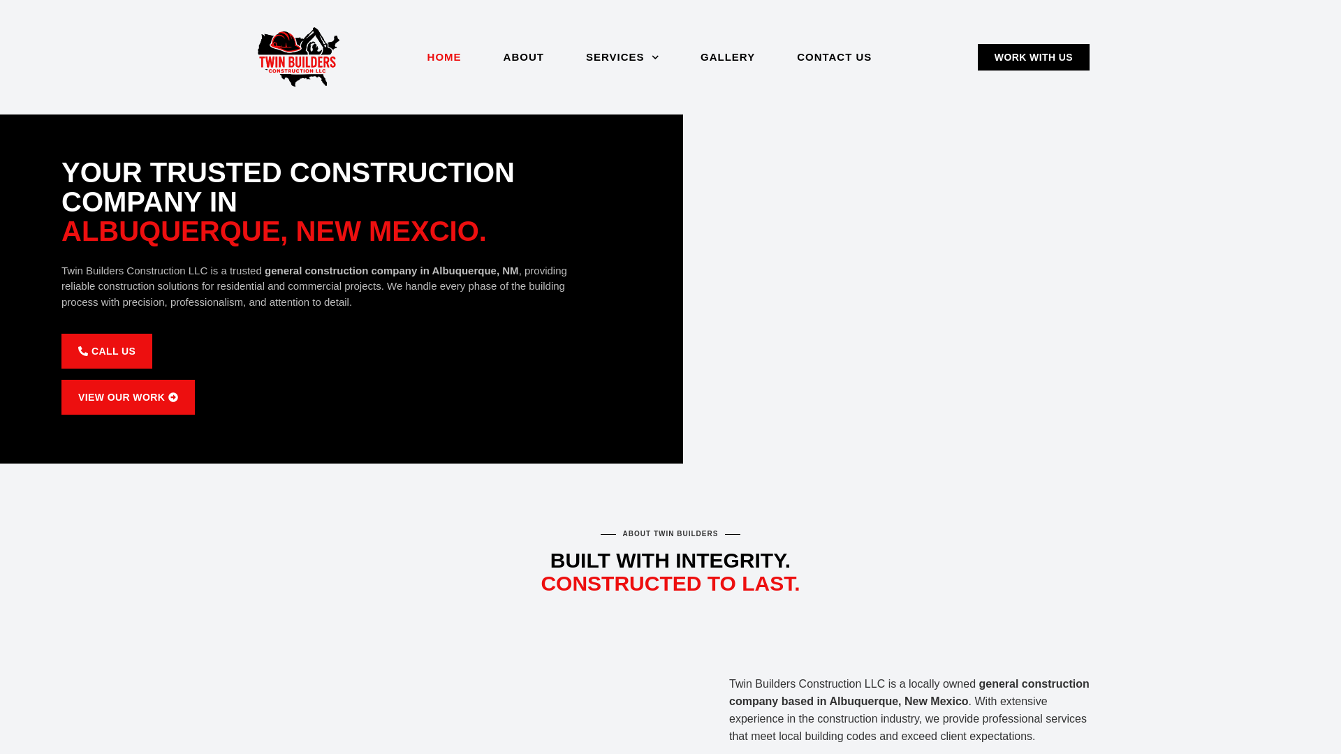 website screenshot of https://twinbuildersconstruction.com/