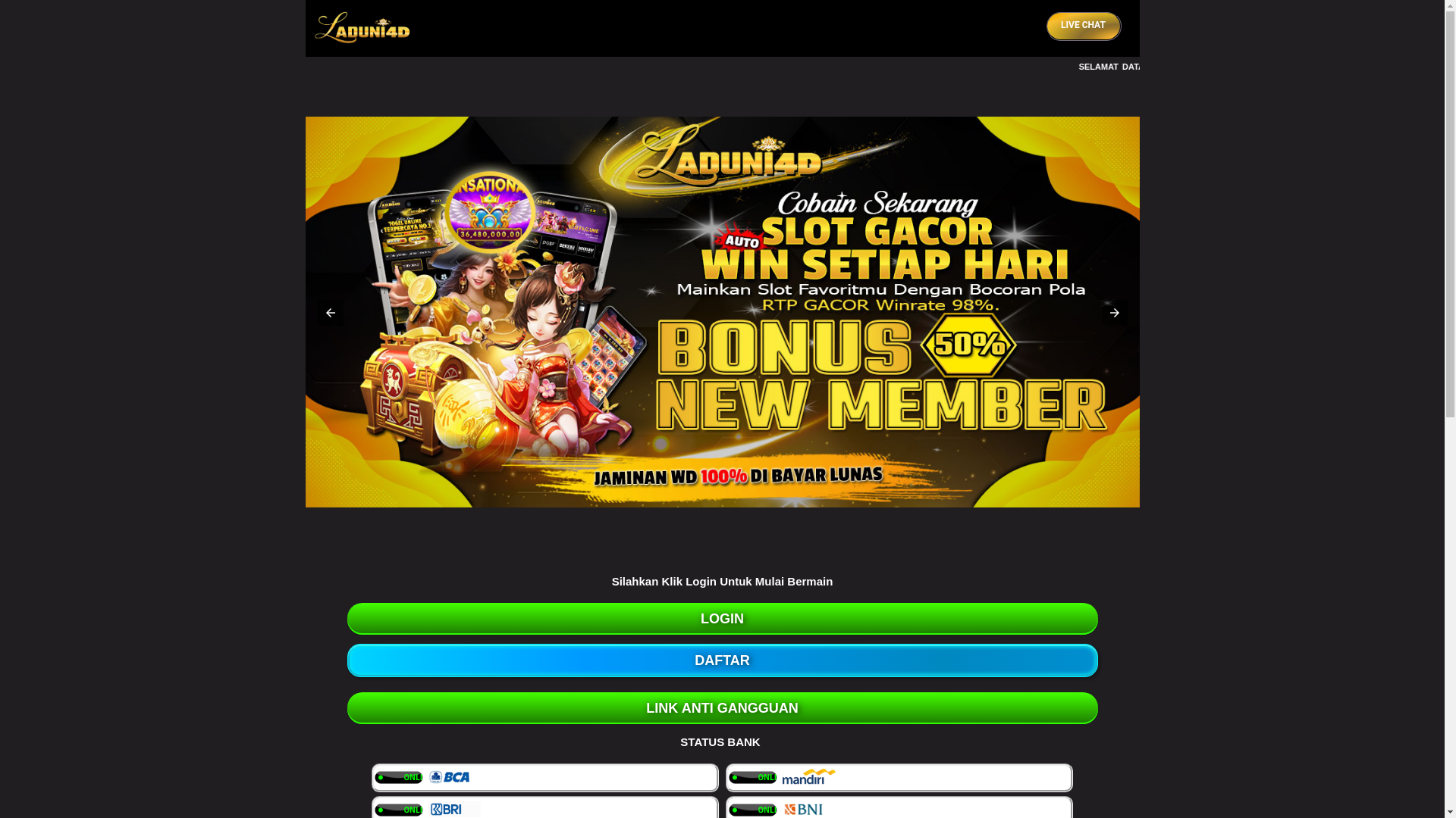 website screenshot of https://laduni4d-8av.pages.dev/