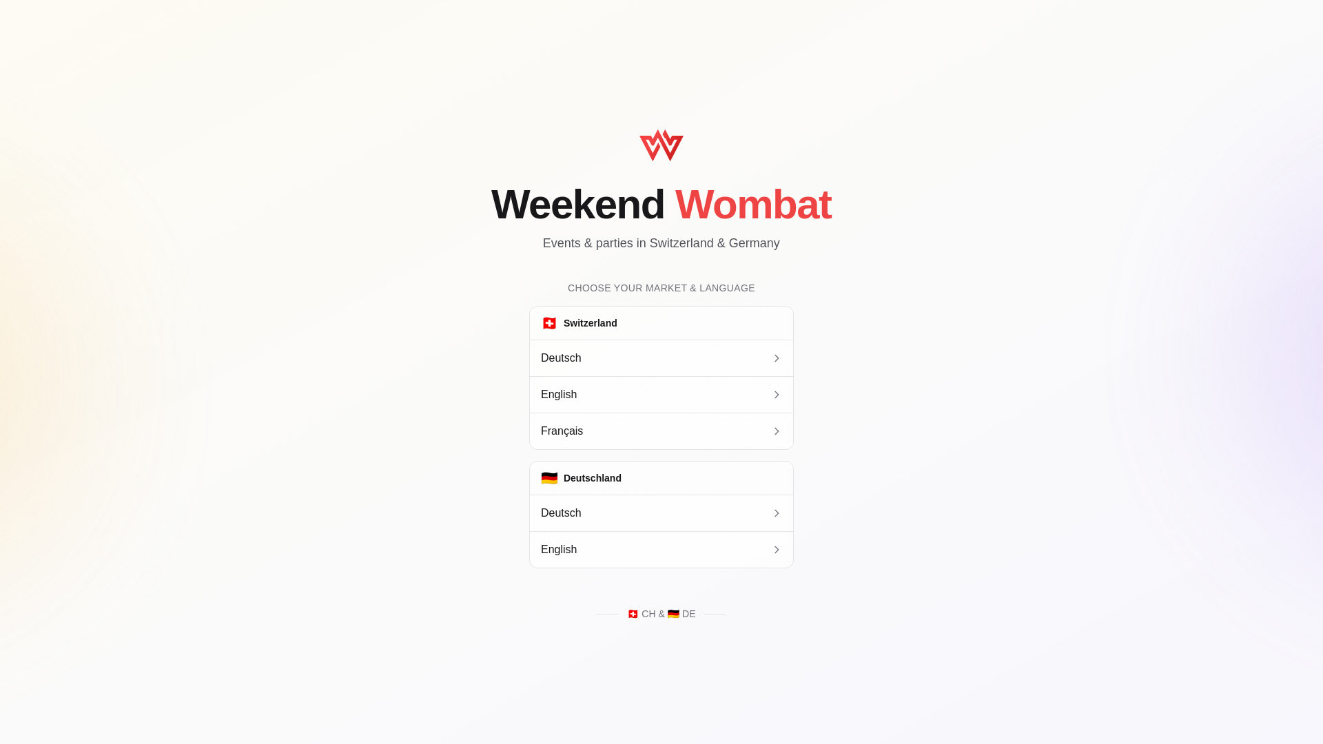 website screenshot of https://weekendwombat.com/