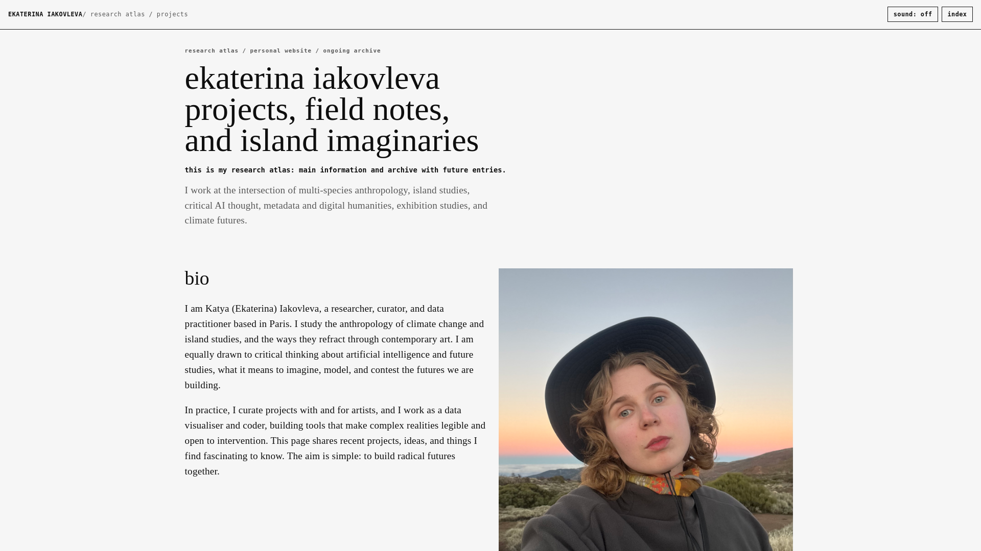 website screenshot of https://katiakovleva.com/