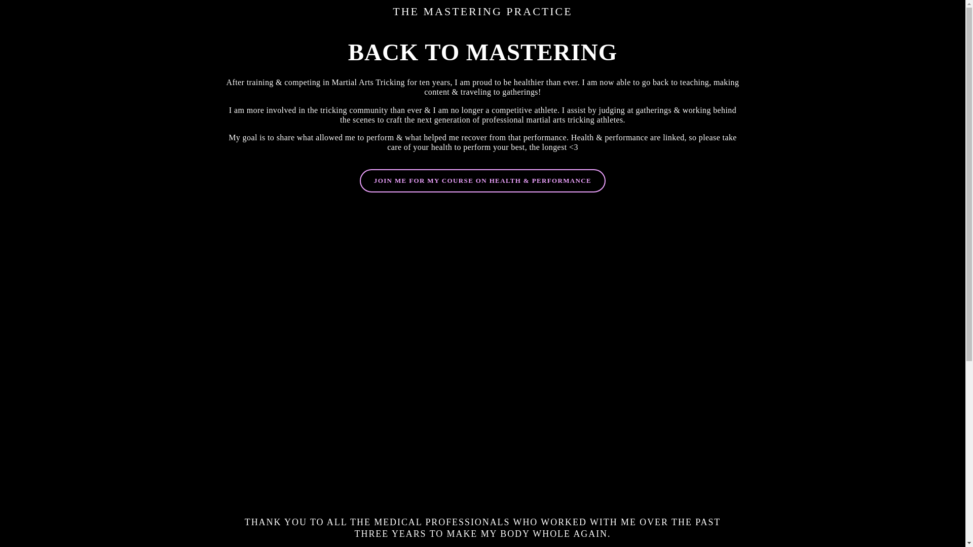 website screenshot of https://themasteringpractice.com/