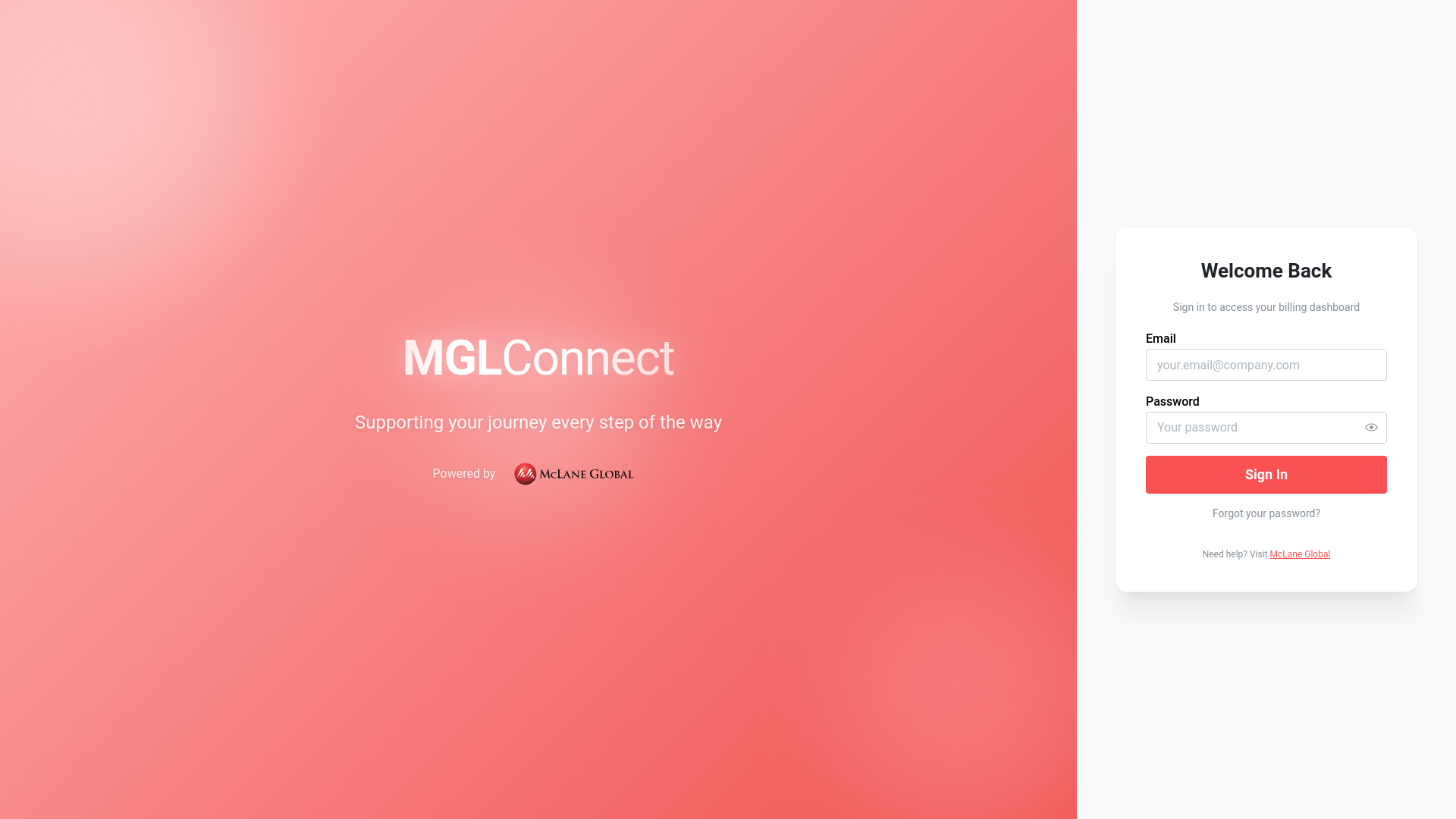 website screenshot of https://mglconnect.com