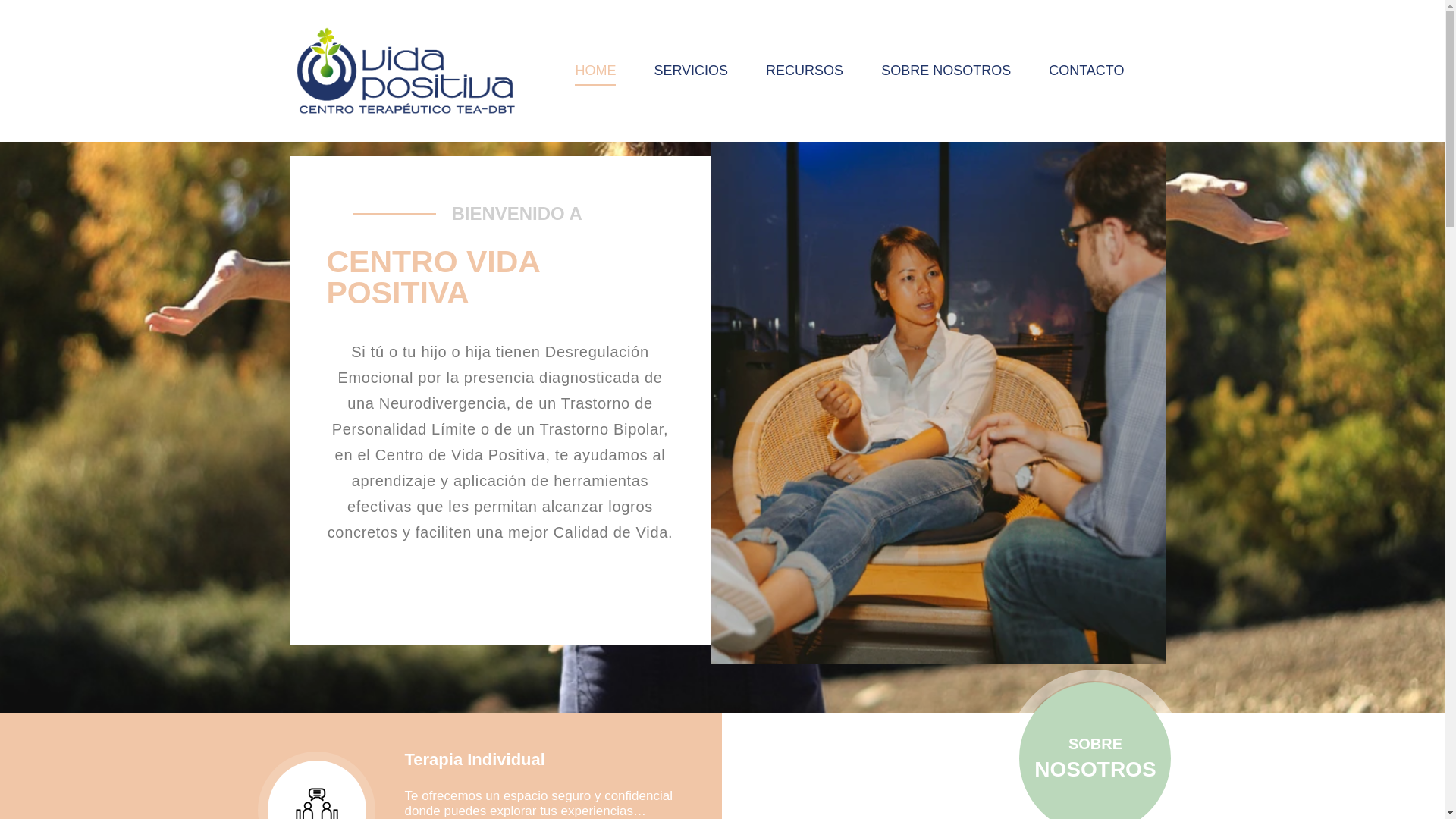 website screenshot of https://centrovp.cl/