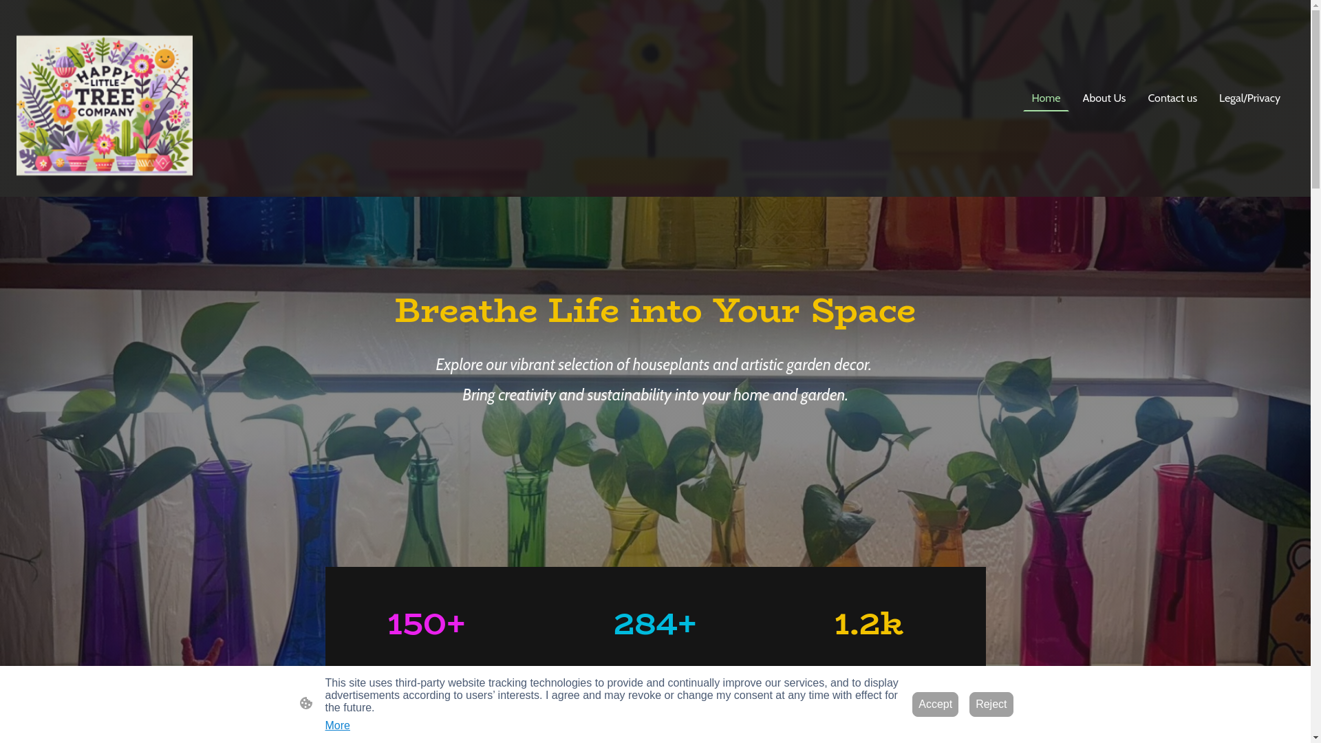 website screenshot of https://happylittletreecompany.com/