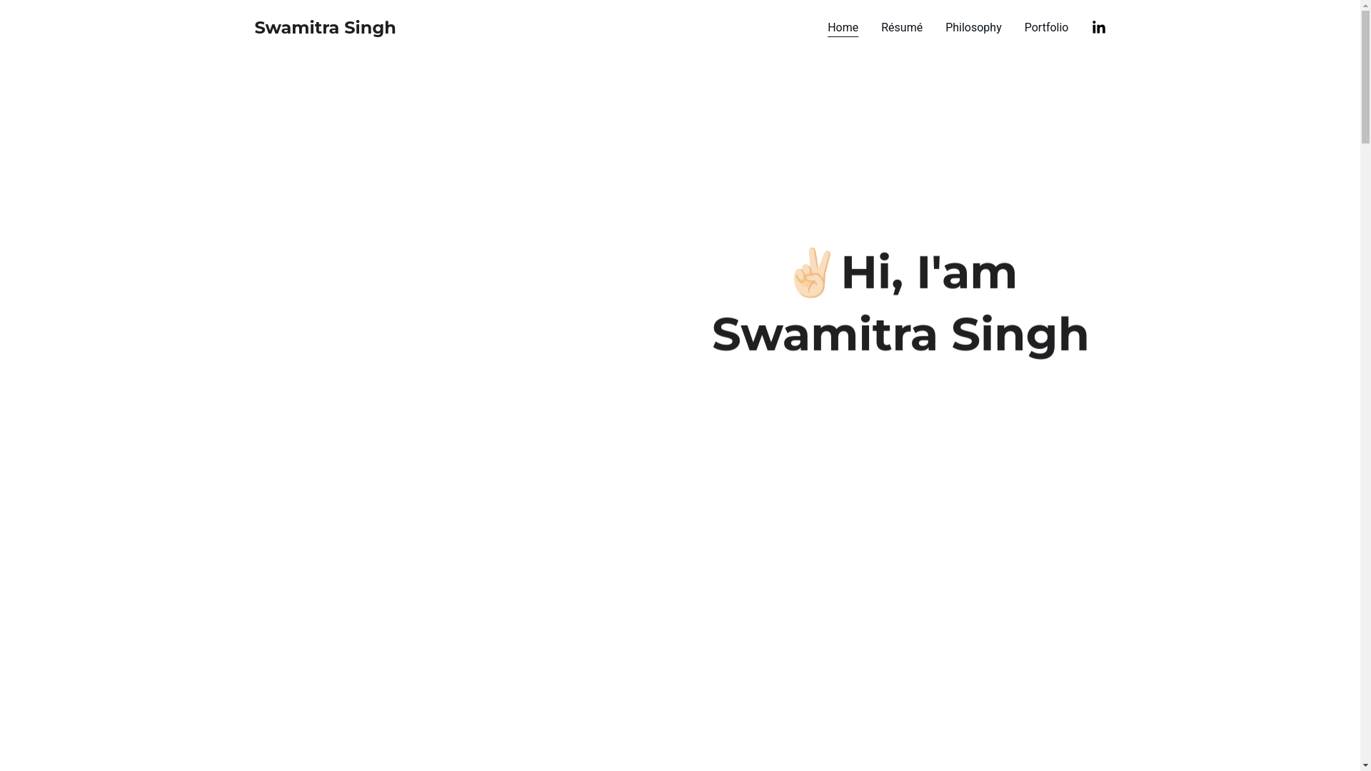 website screenshot of https://swamitrasingh.com/