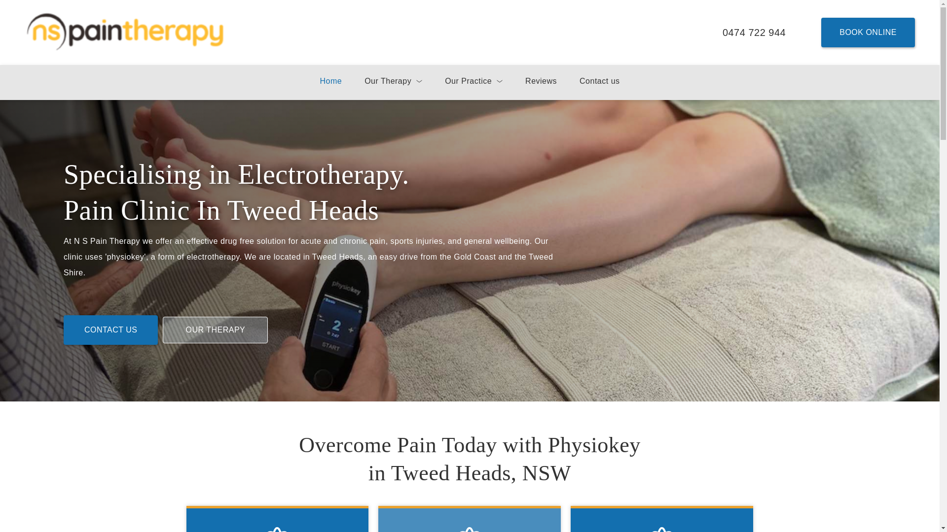 website screenshot of https://nspaintherapy.online/