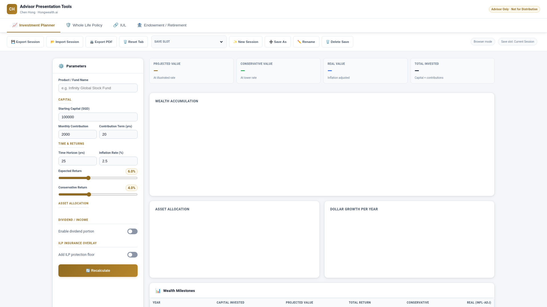 website screenshot of https://advisor-tools-ipad.pages.dev/