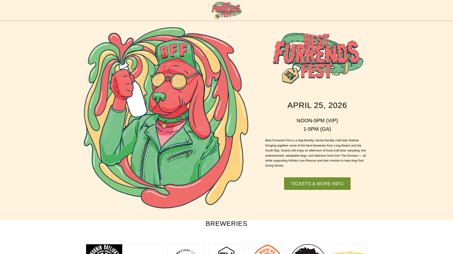 website screenshot of https://bestfurrendsfest.com