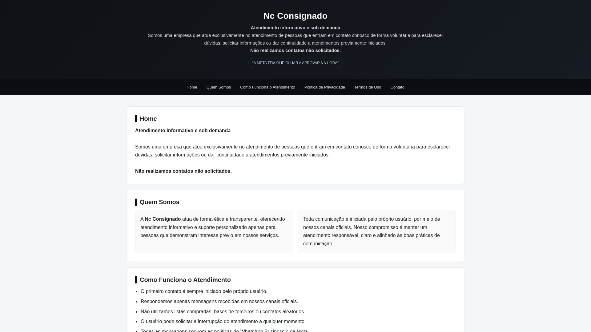 website screenshot of https://ncconsignado1233.pages.dev/