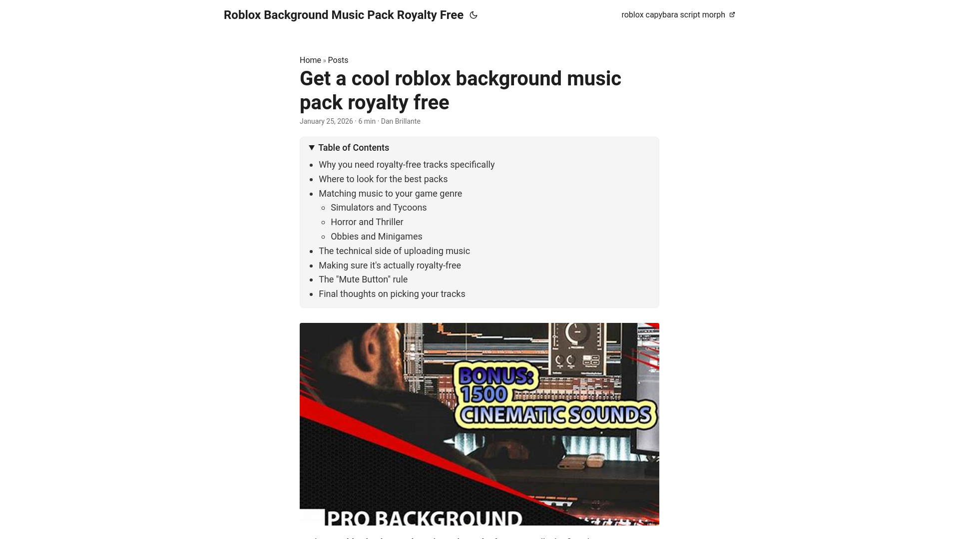 website screenshot of https://roblox-background-music-pack-royalty-free.pages.dev/