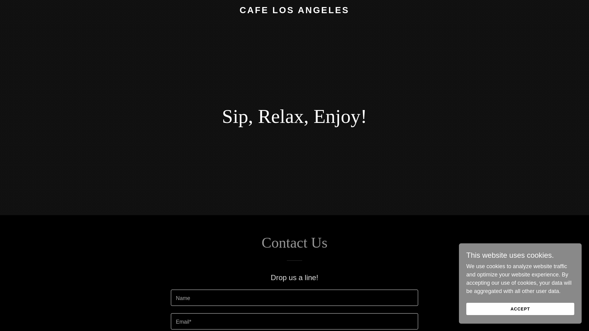 website screenshot of https://cafelosangeles.com.mx