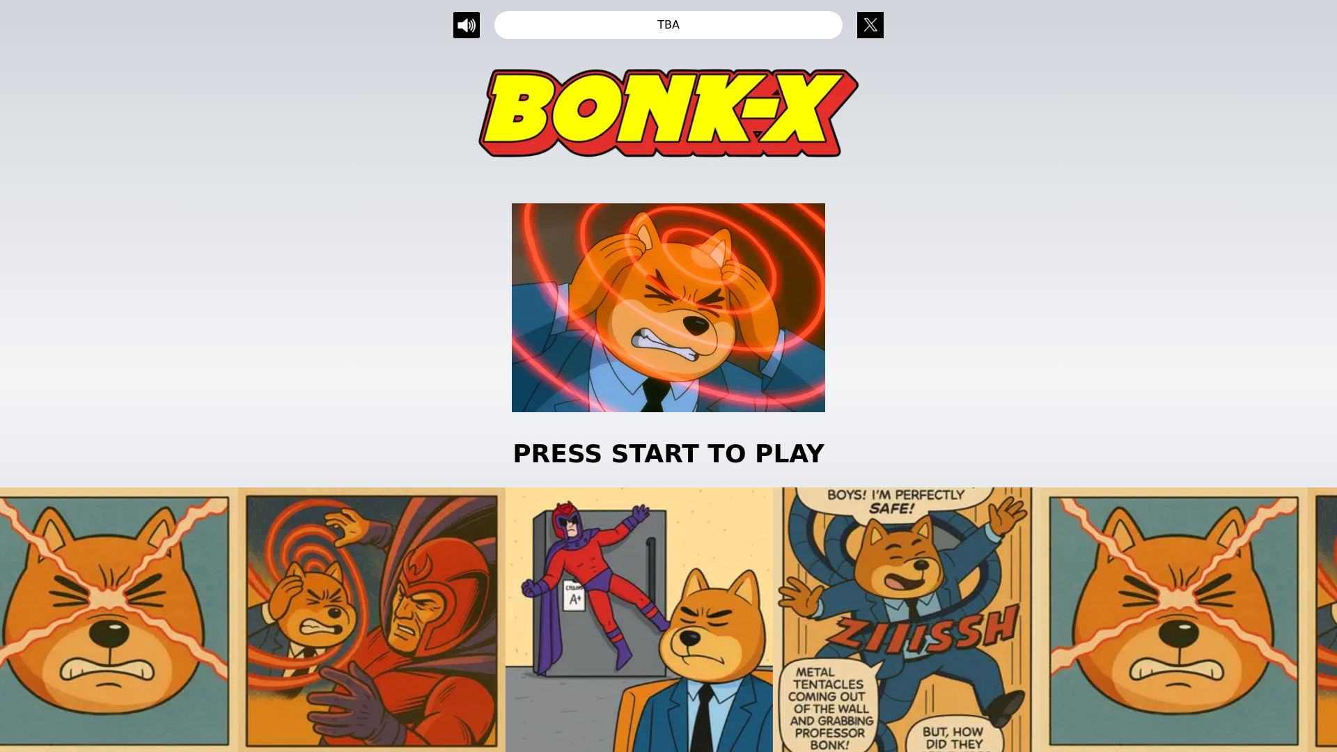 website screenshot of https://bonkfessorx.xyz/