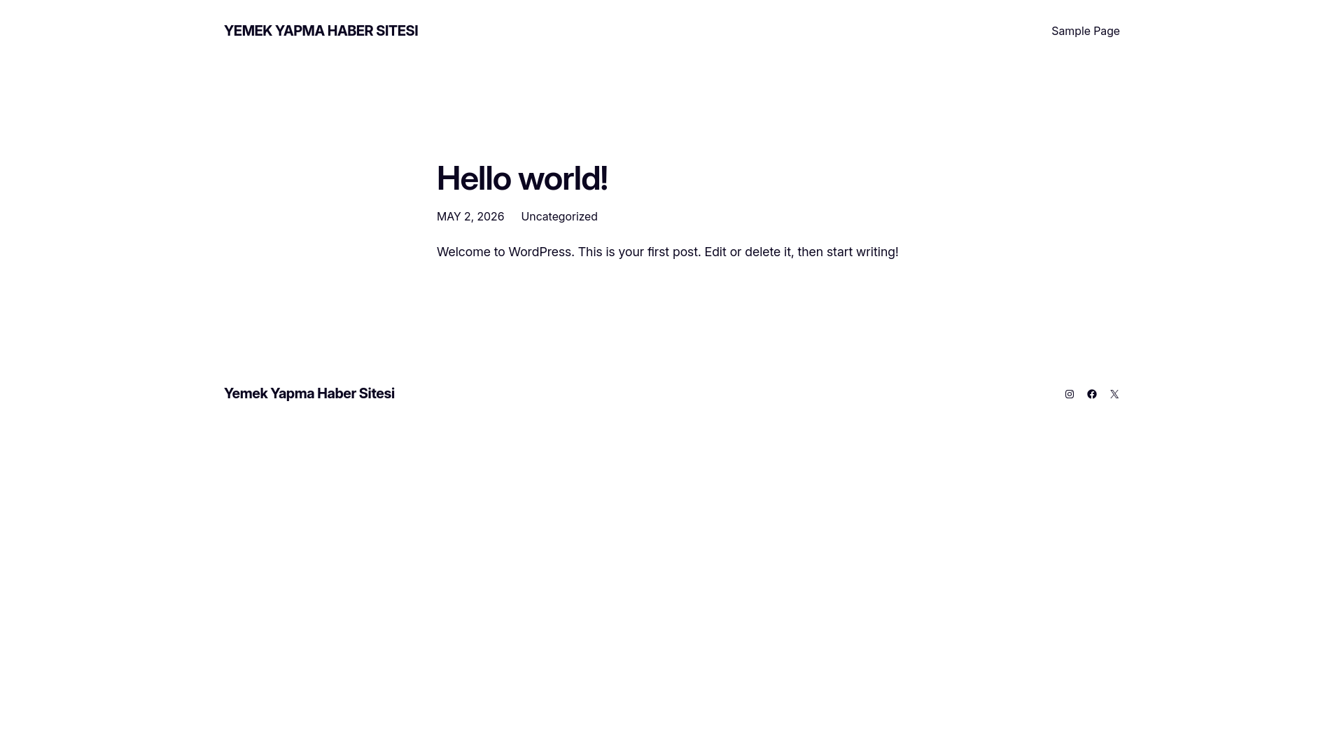 website screenshot of https://yemekyapma.net