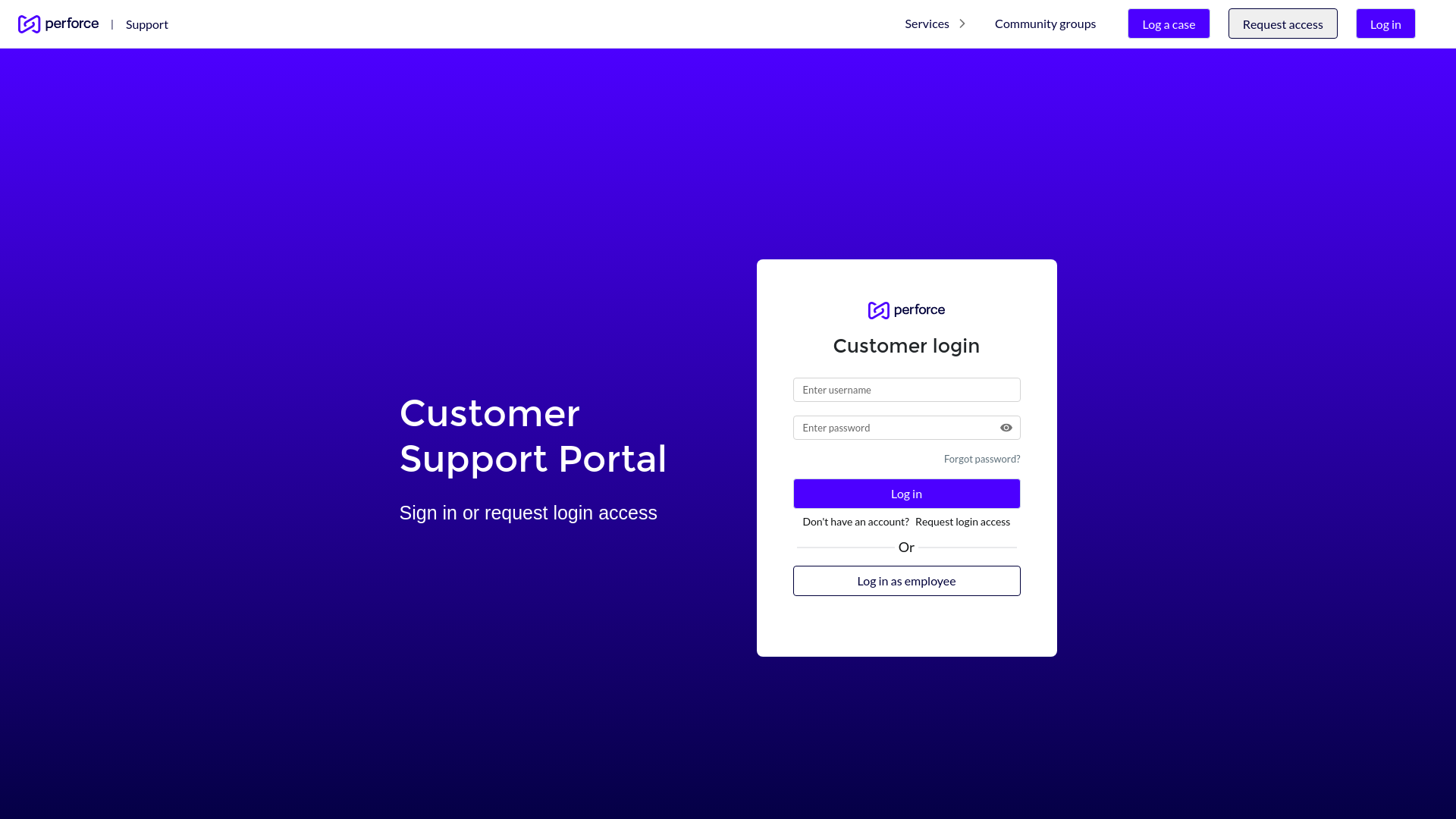 website screenshot of https://portal.perforce.com/chatter/handlers/chatterfile