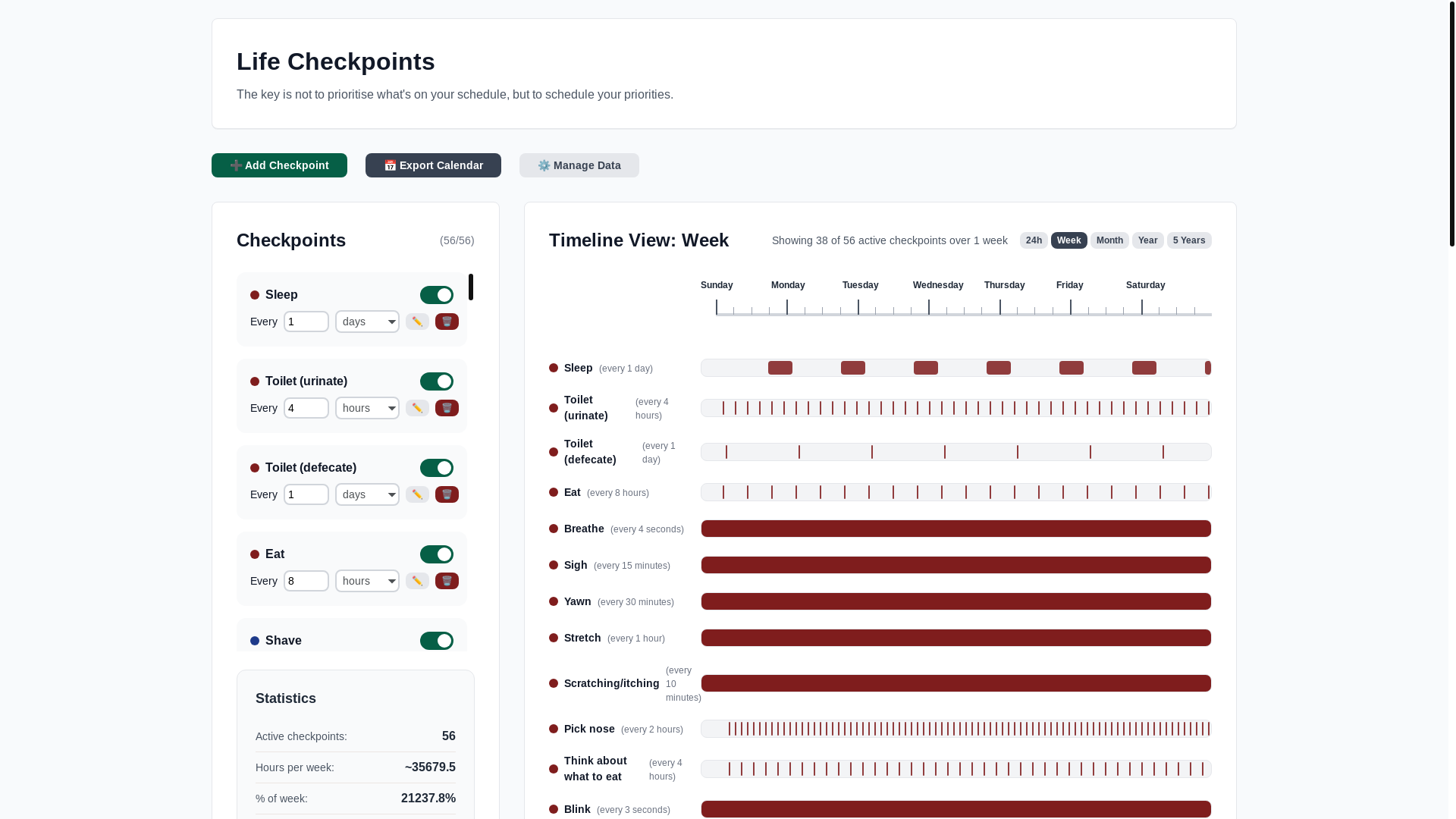 website screenshot of https://checkpoints-life.pages.dev/