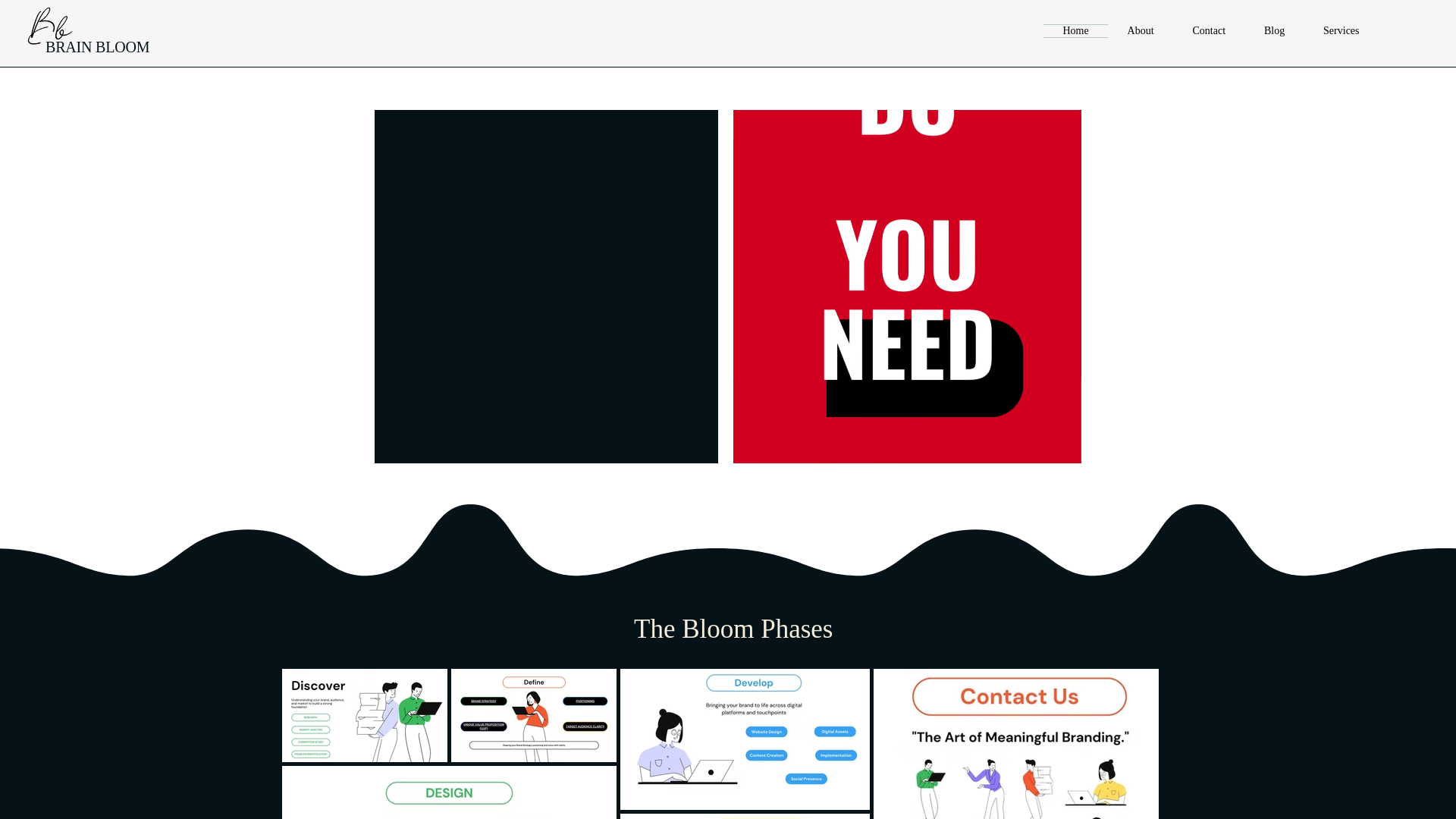website screenshot of https://brainbloomstudio.in